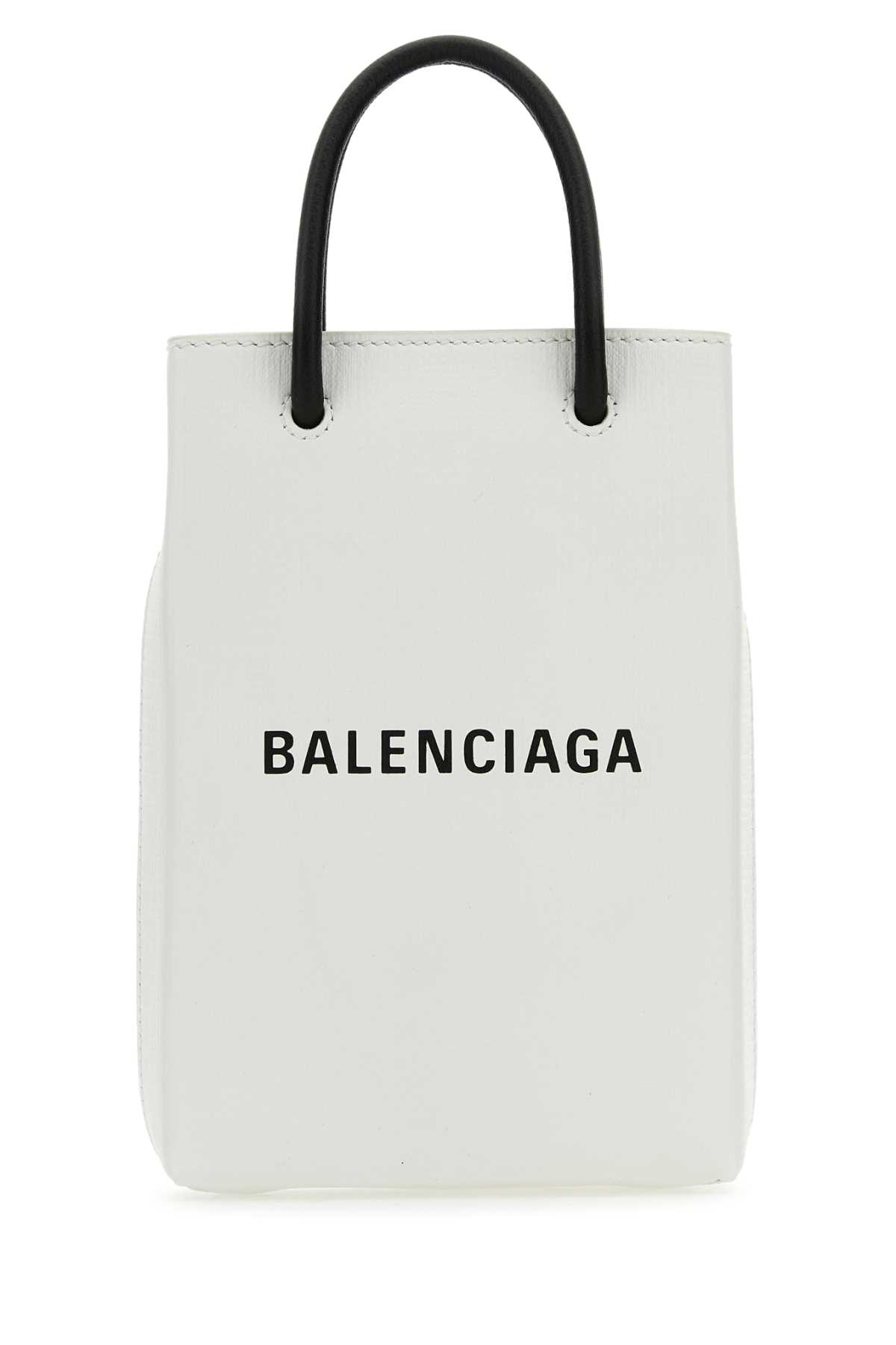 【送料&関税込】Balenciaga White Leather Phone Case Balenciaga White Leather Phone Case | italist