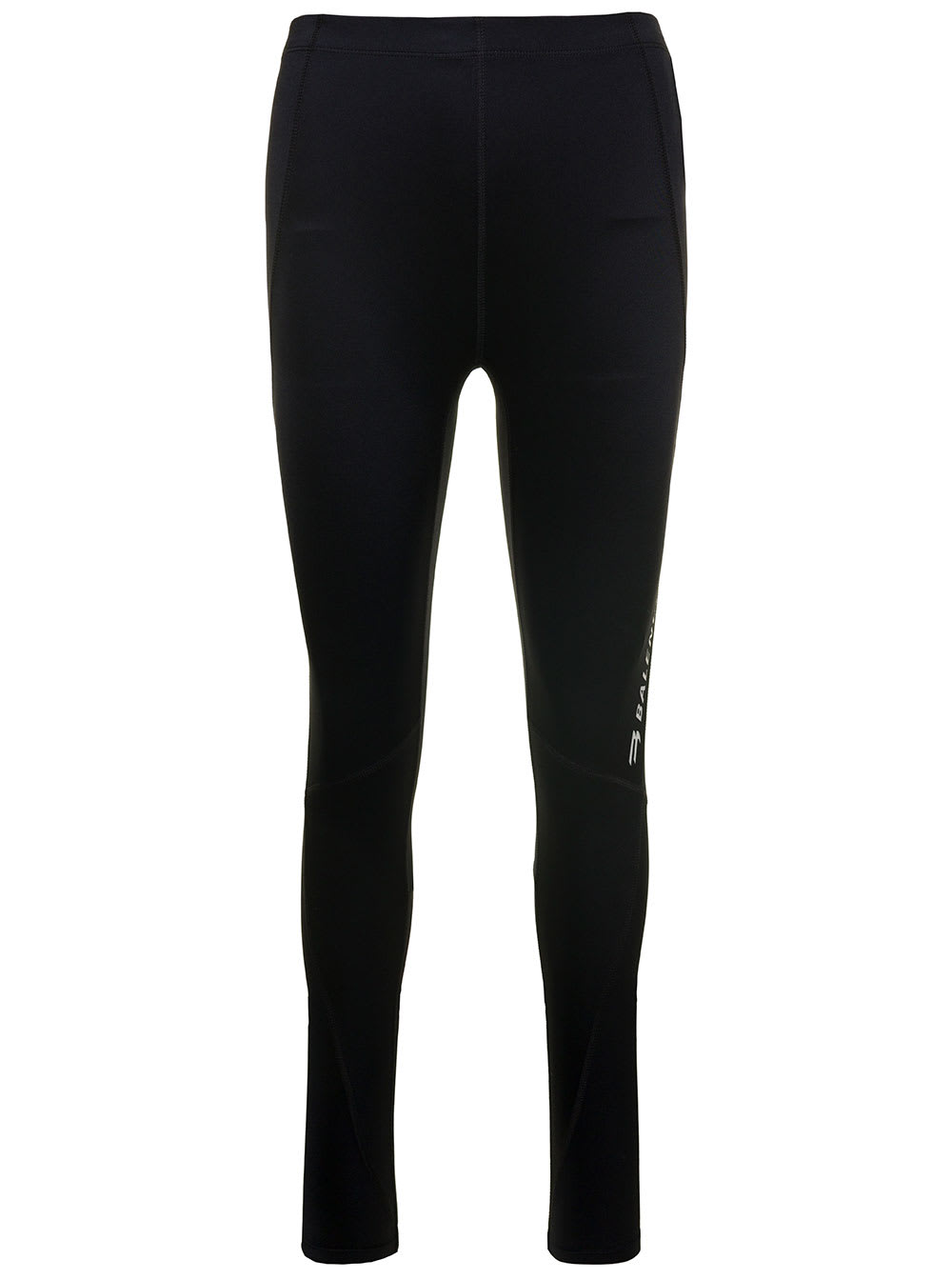 Balenciaga Leggings With Side Logo Detail In Stretch Spandex