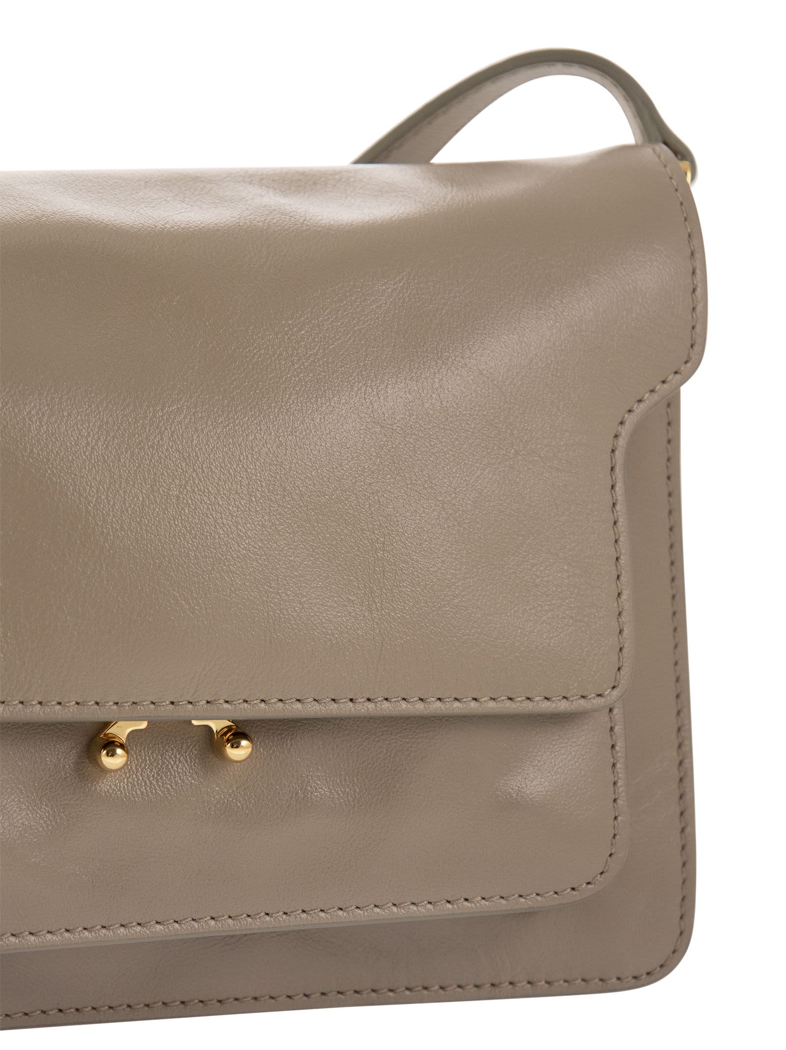 MARNI: Trunk Soft bag in tumbled leather - Beige