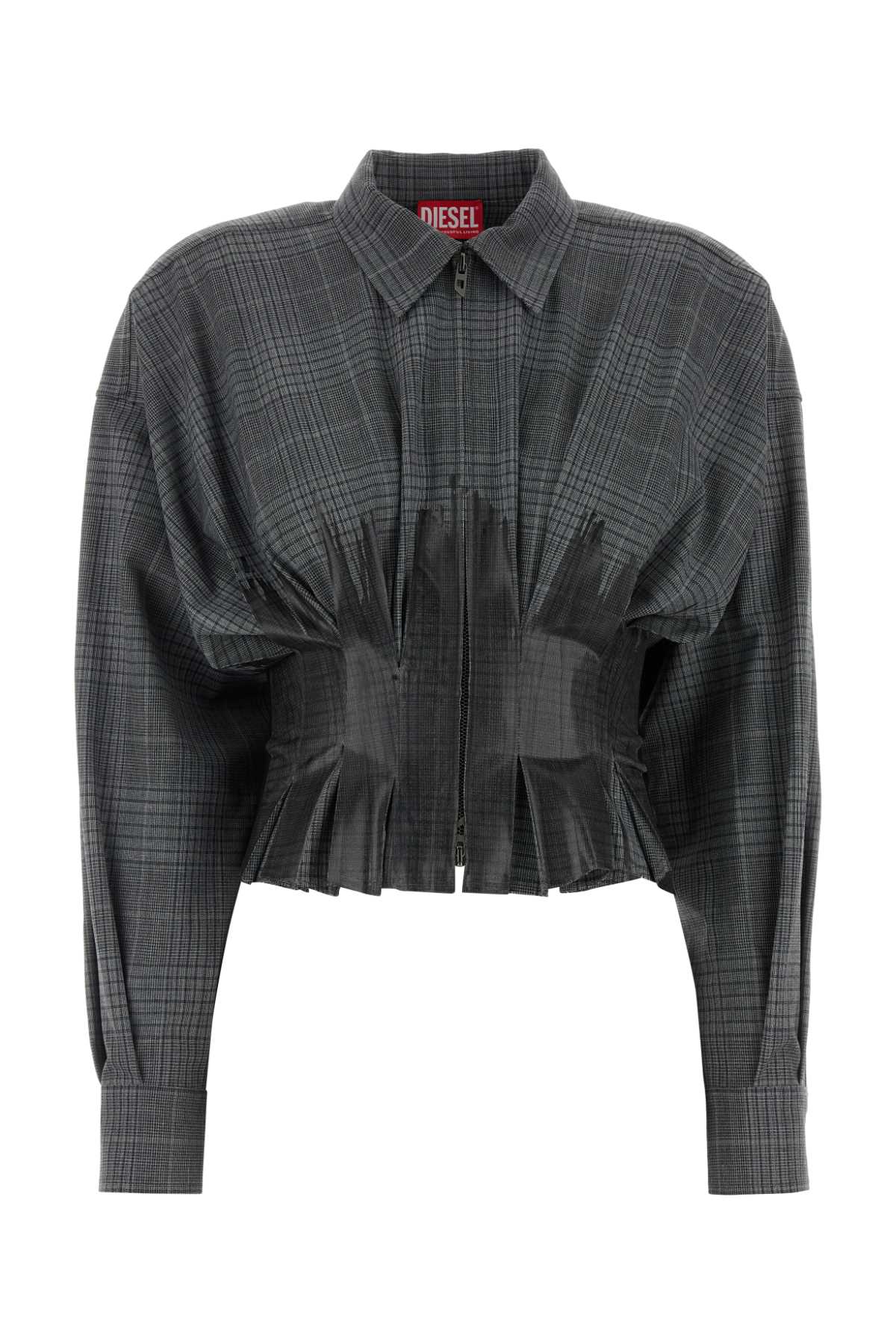 Tシャツ・カットソー DIESEL Embroidered stretch polyester blend C-Anbu shirt Diesel Embroidered stretch polyester blend c-anbu shirt