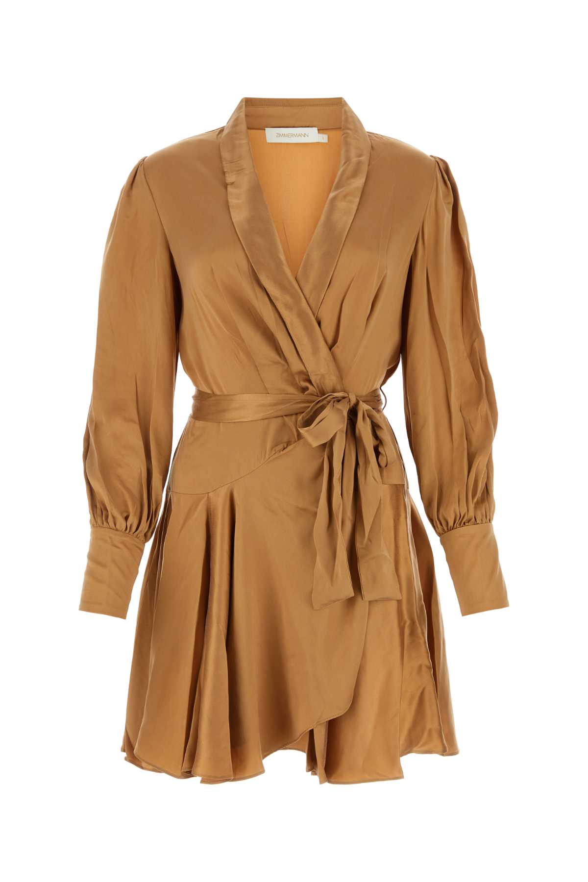 bronze silk dress