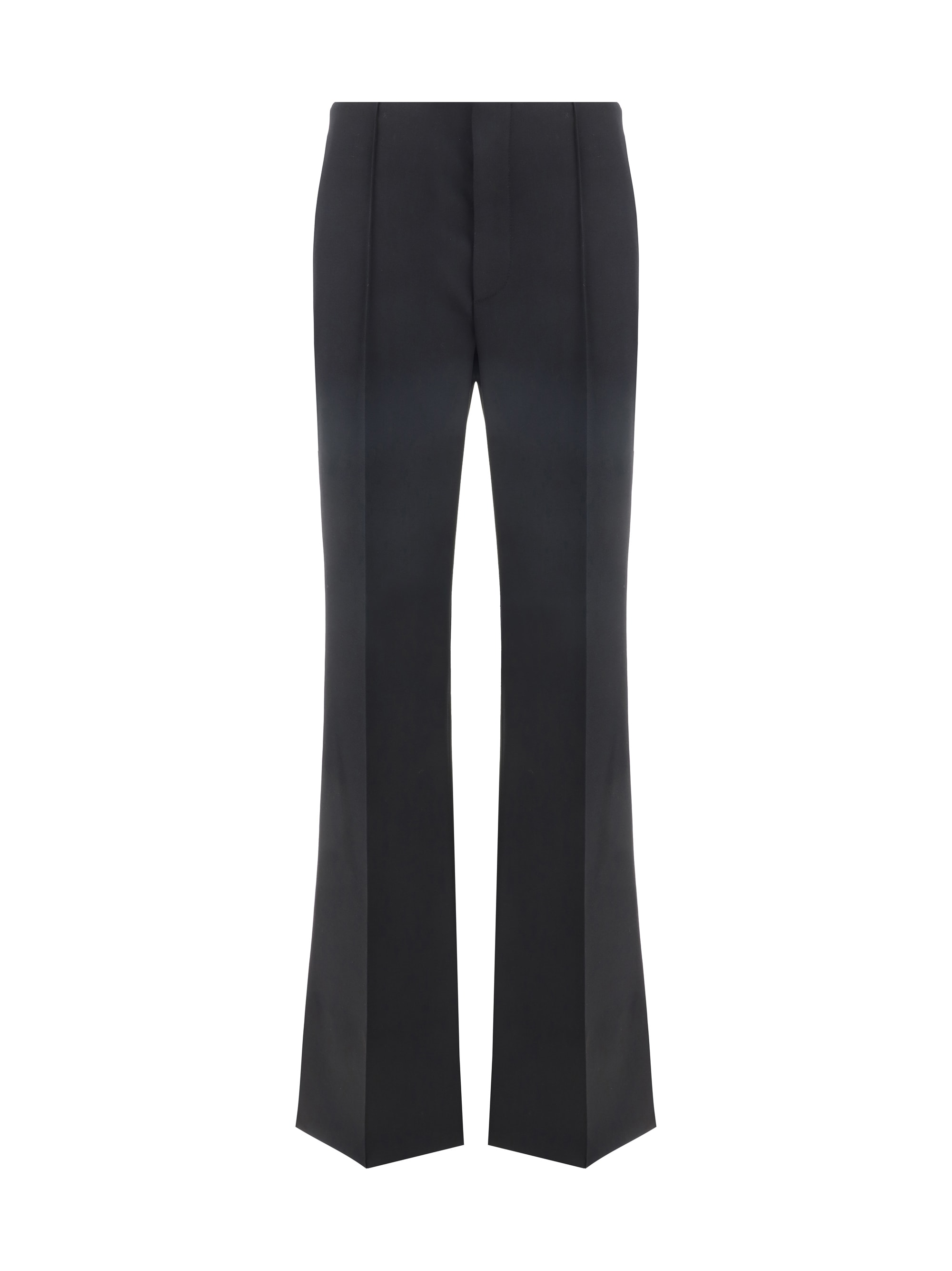 パンツ Chloe FW24 Chloe Trousers (CH24APA32063 205) Chloé Beige asymmetrical wool trousers | TheDoubleF