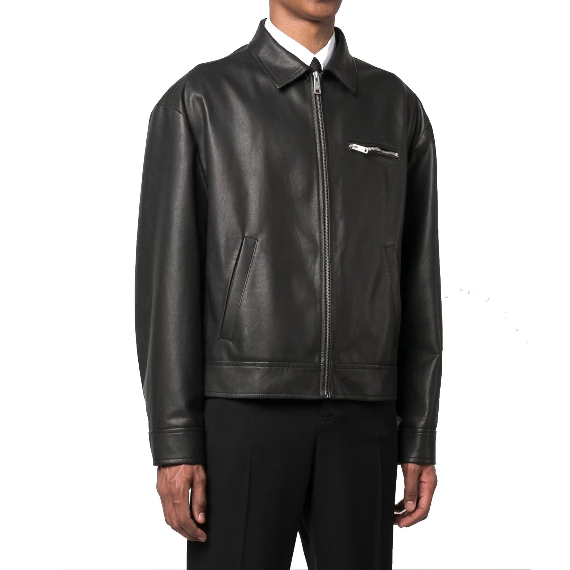 【PRADA】SS24 ラムレザージャケット 0a7bfab206009c6c67946d5b134cf9