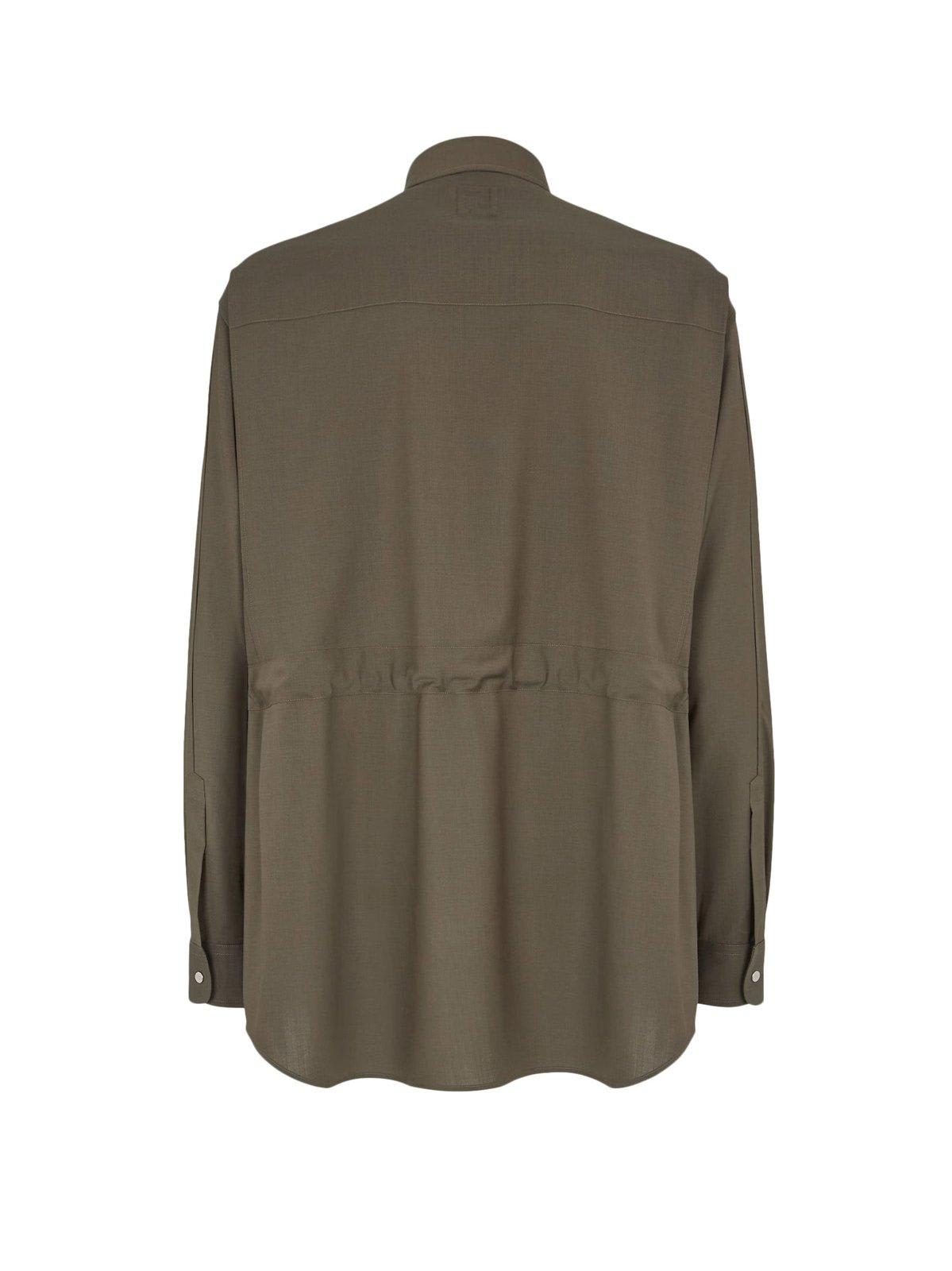 Tシャツ・カットソー FENDI FW24 Wool shirt (FW1319ASCH F03NT) Fendi Wool Shirt | italist