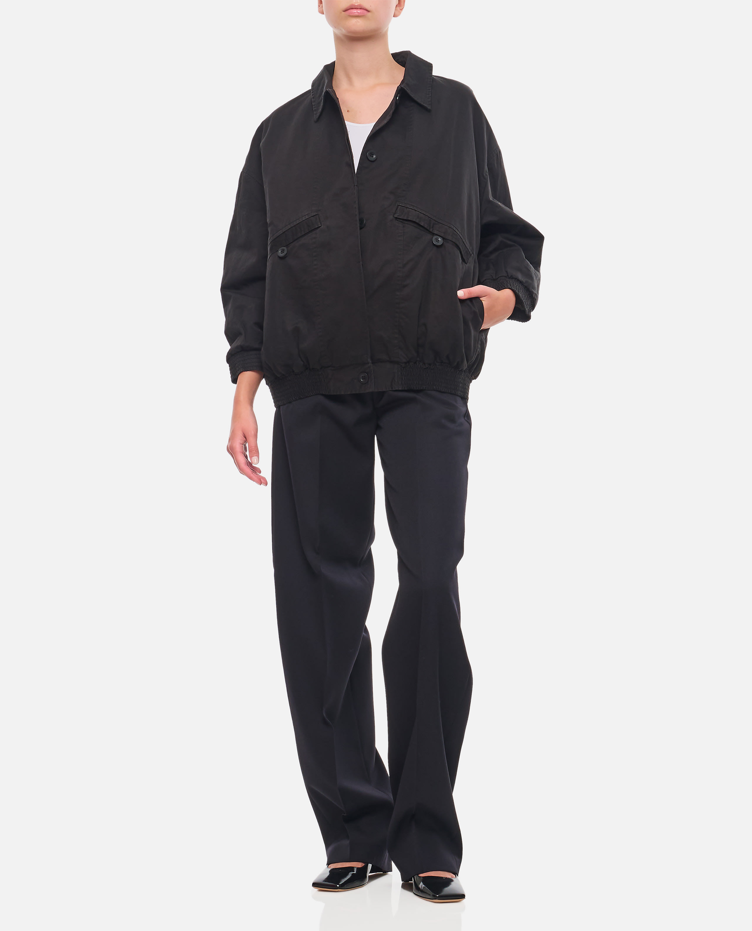 CASEY CASEY 2024／25AW MAMO BLOUSON-SAT Casey Casey Mamo Blouson - Sat Black