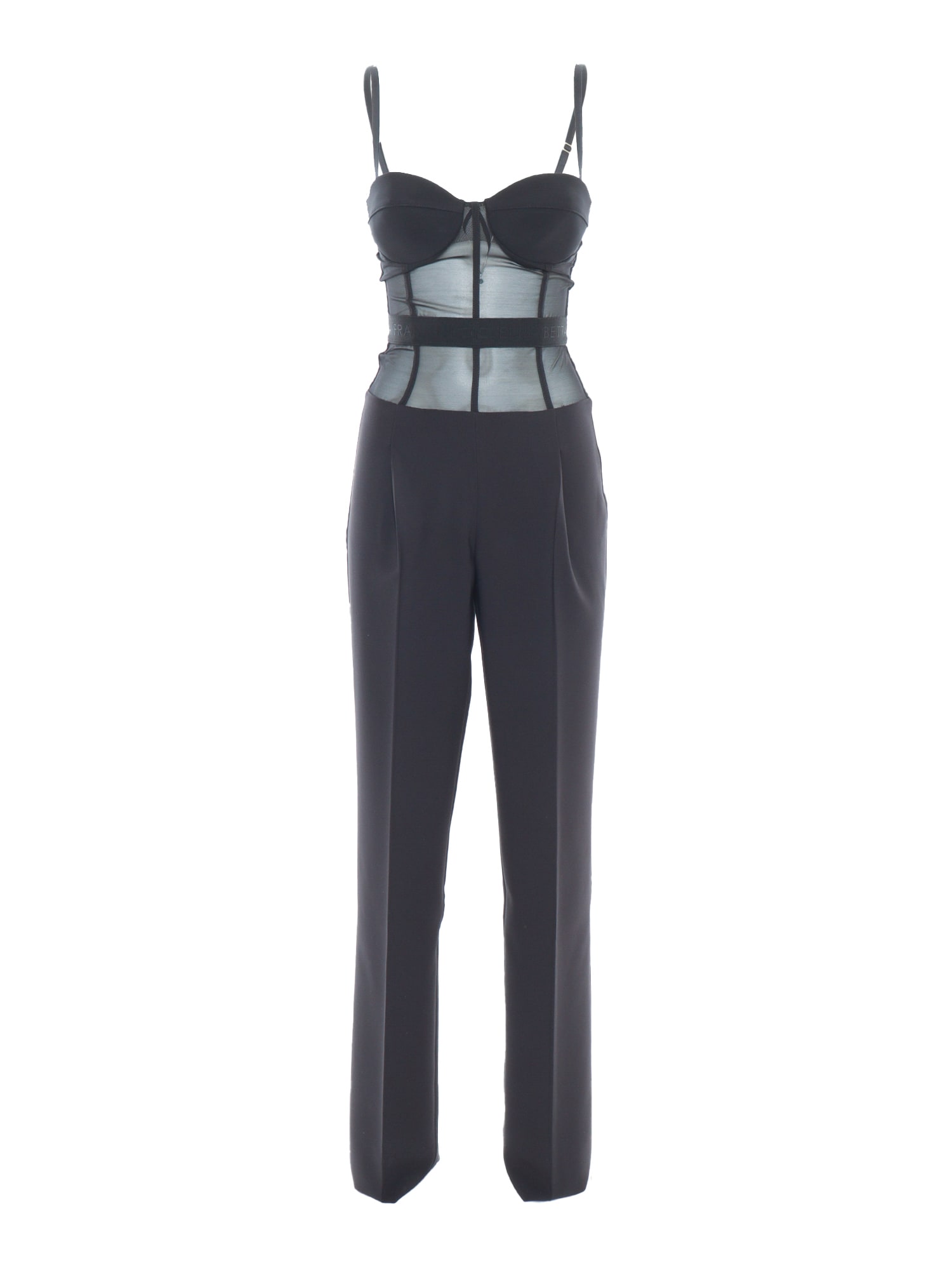 オールインワン・サロペット ELISABETTA FRANCHI Woman Jumpsuits Black TUS45 685 Elisabetta Franchi Black Elegant Jumpsuit | italist, ALWAYS