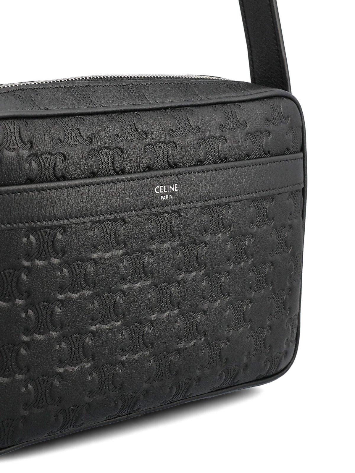 Celine Triomphe Embossed Medium Messenger Bag | italist