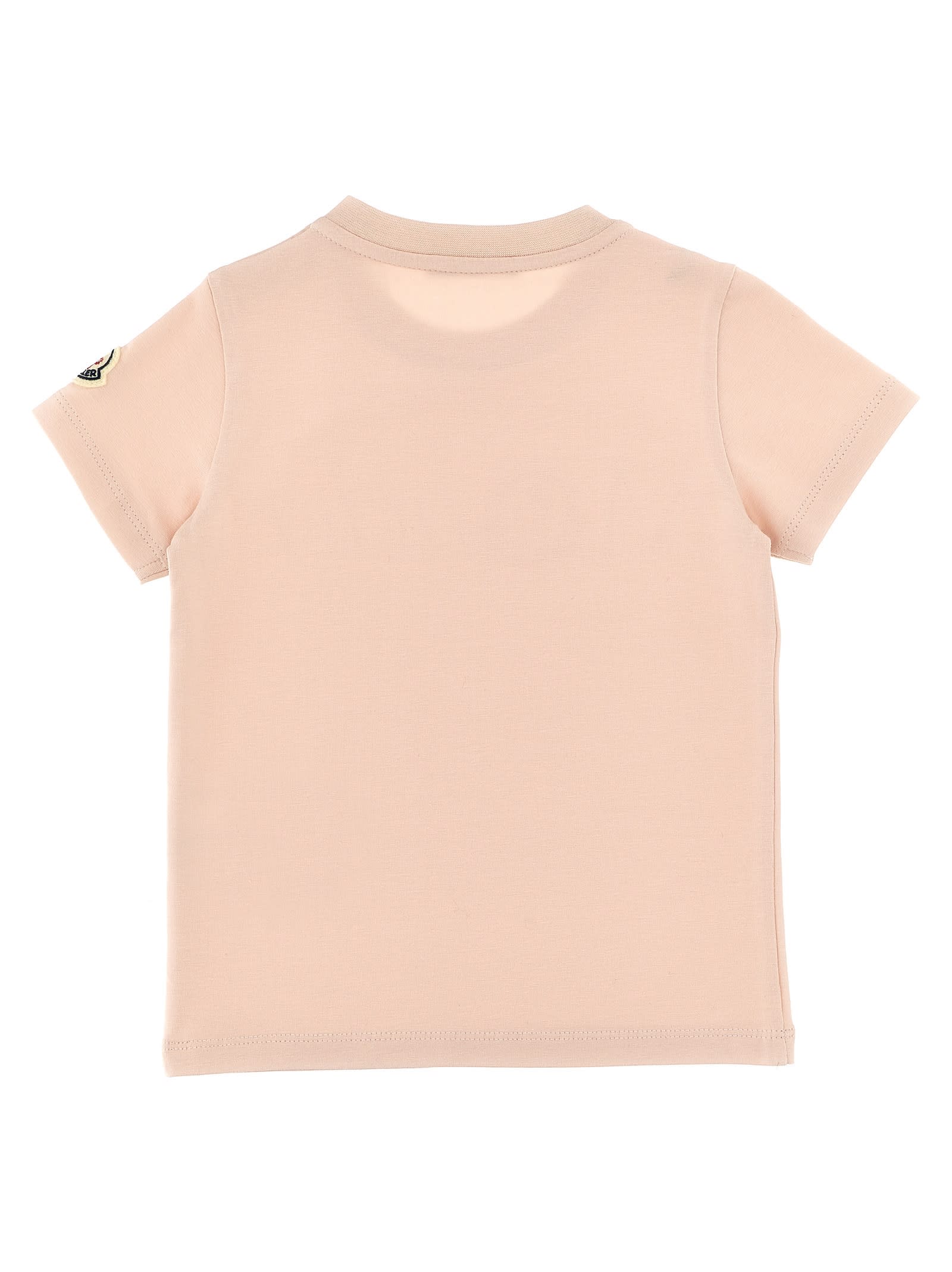 【MONCLER】Embroidered同系色ロゴ・コットンTシャツ Moncler Logo T-shirt | italist