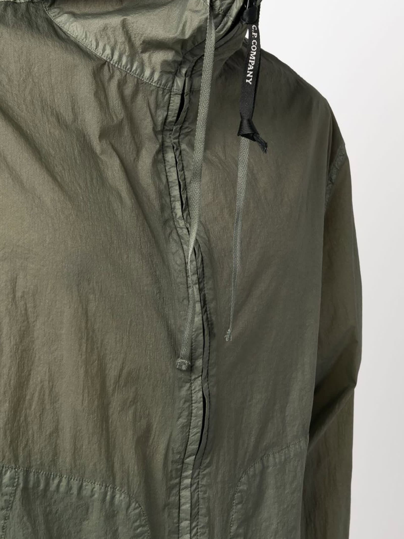 C.P. Company Light Microweave Laminated Hooded Overshirt | italist