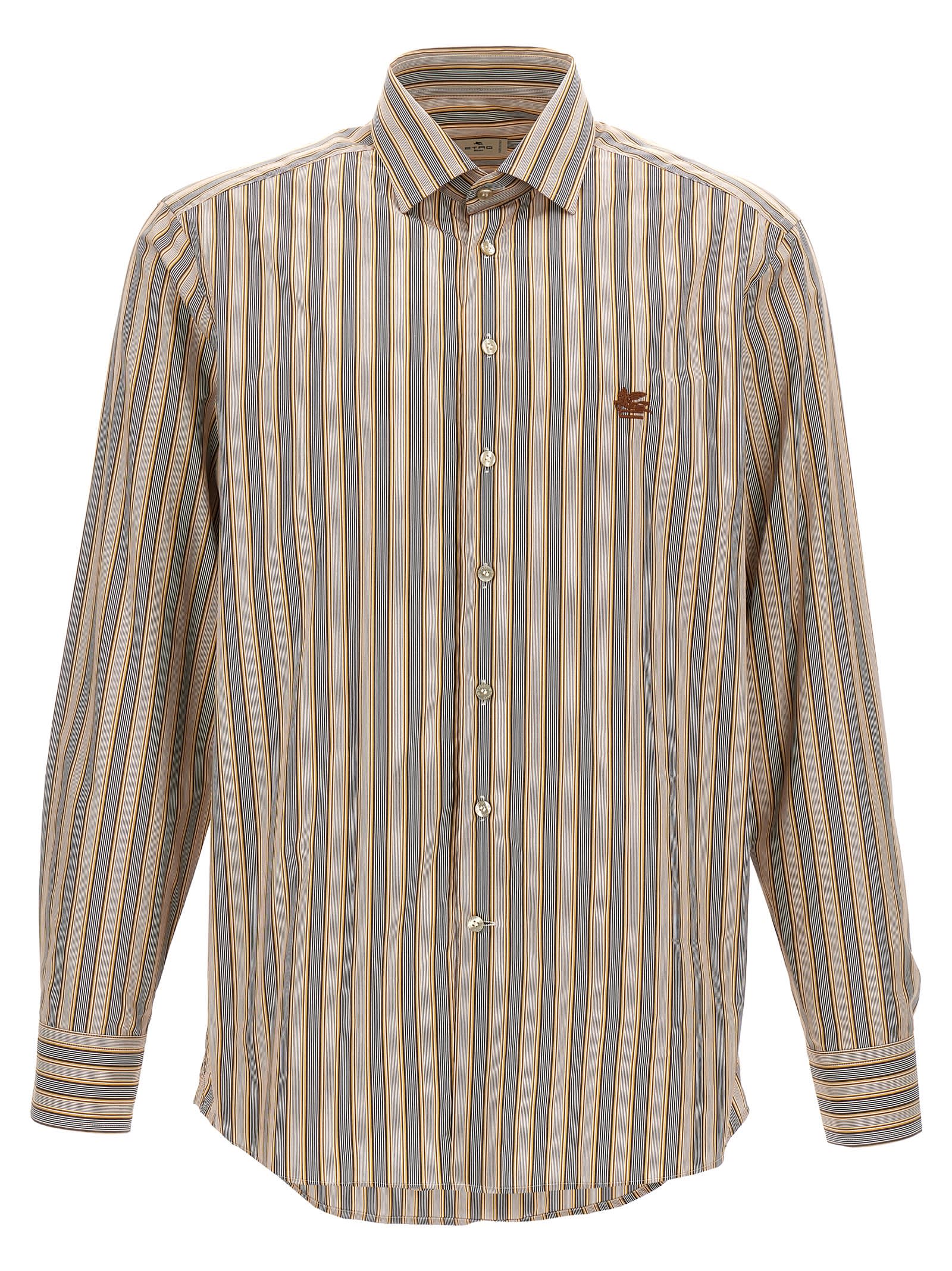 Tシャツ・カットソー ETRO FW24 Logo embroidery shirt (MRIB000299TR556 S8452) Etro Logo Embroidery Shirt | italist