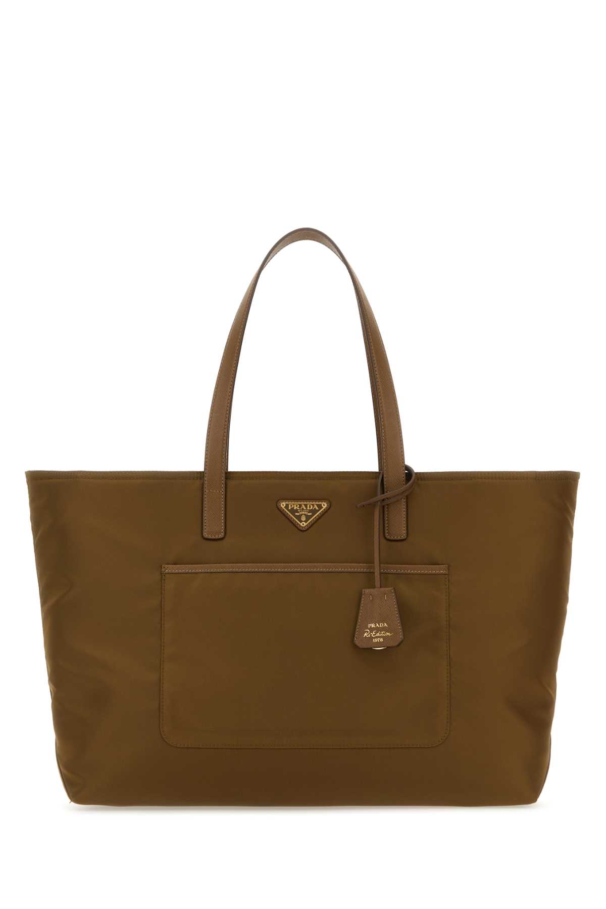 トートバッグ PRADA SAND RE-NYLON LARGE RE-EDITION 1978 SHOPPING BAG Prada Sand Re-nylon Large Re-edition 1978 Shopping Bag