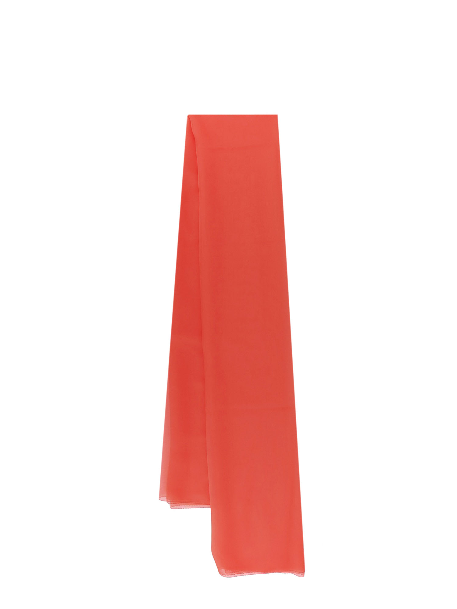 スカーフ MAX MARA a silk chiffon stole Rosso Max Mara Rivera Silk Chiffon Stole | italist