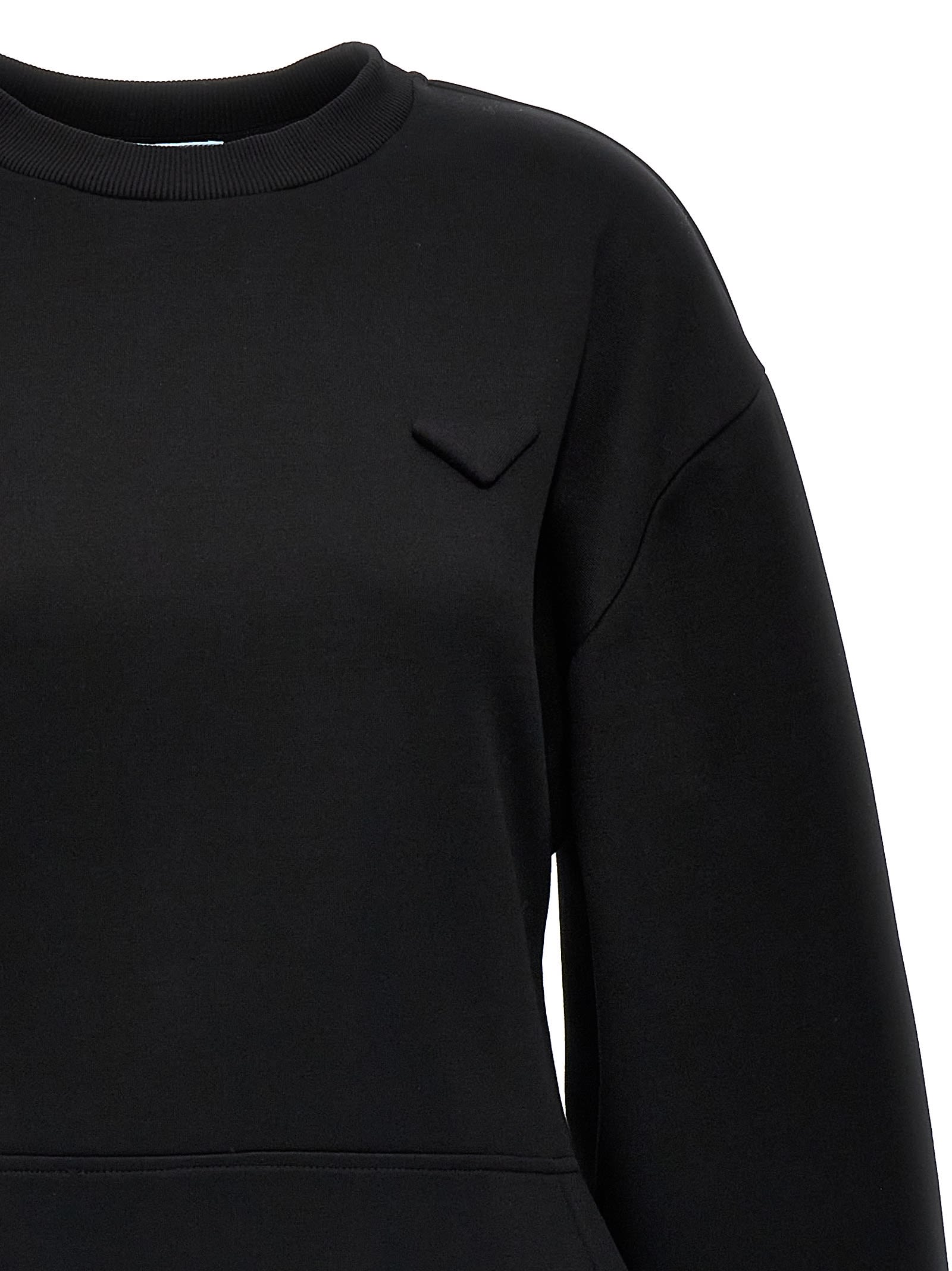 ワンピース PRADA Logo sweatshirt dress Prada Logo Sweatshirt Dress | italist