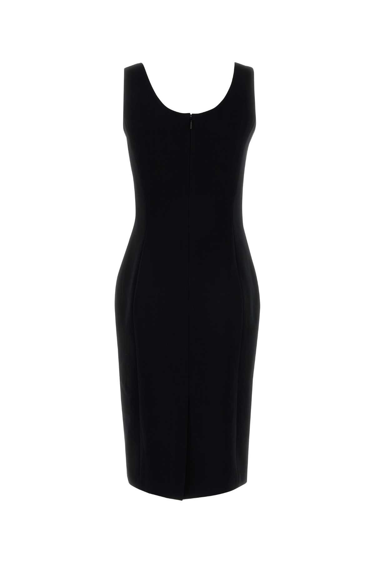【送料&関税込】Versace Black Stretch Cady Dress Versace Black Stretch Cady Dress | italist