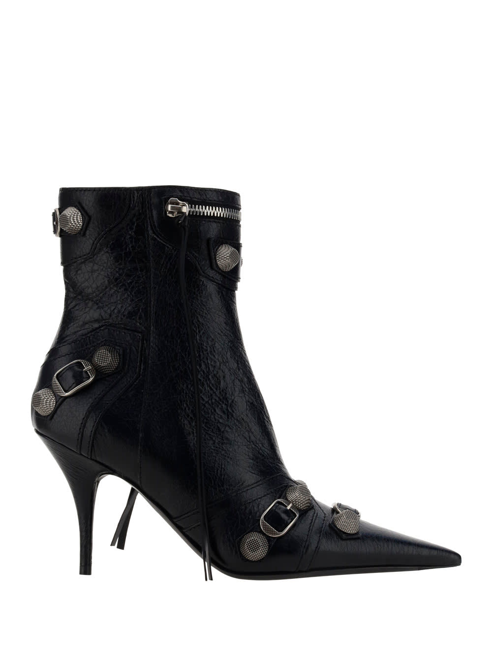 スタイリッシュに決まる▼Cagole ブーツ▼BALENCIAGA BALENCIAGA Cagole ぺブル加工レザー アンクルブーツ | THE