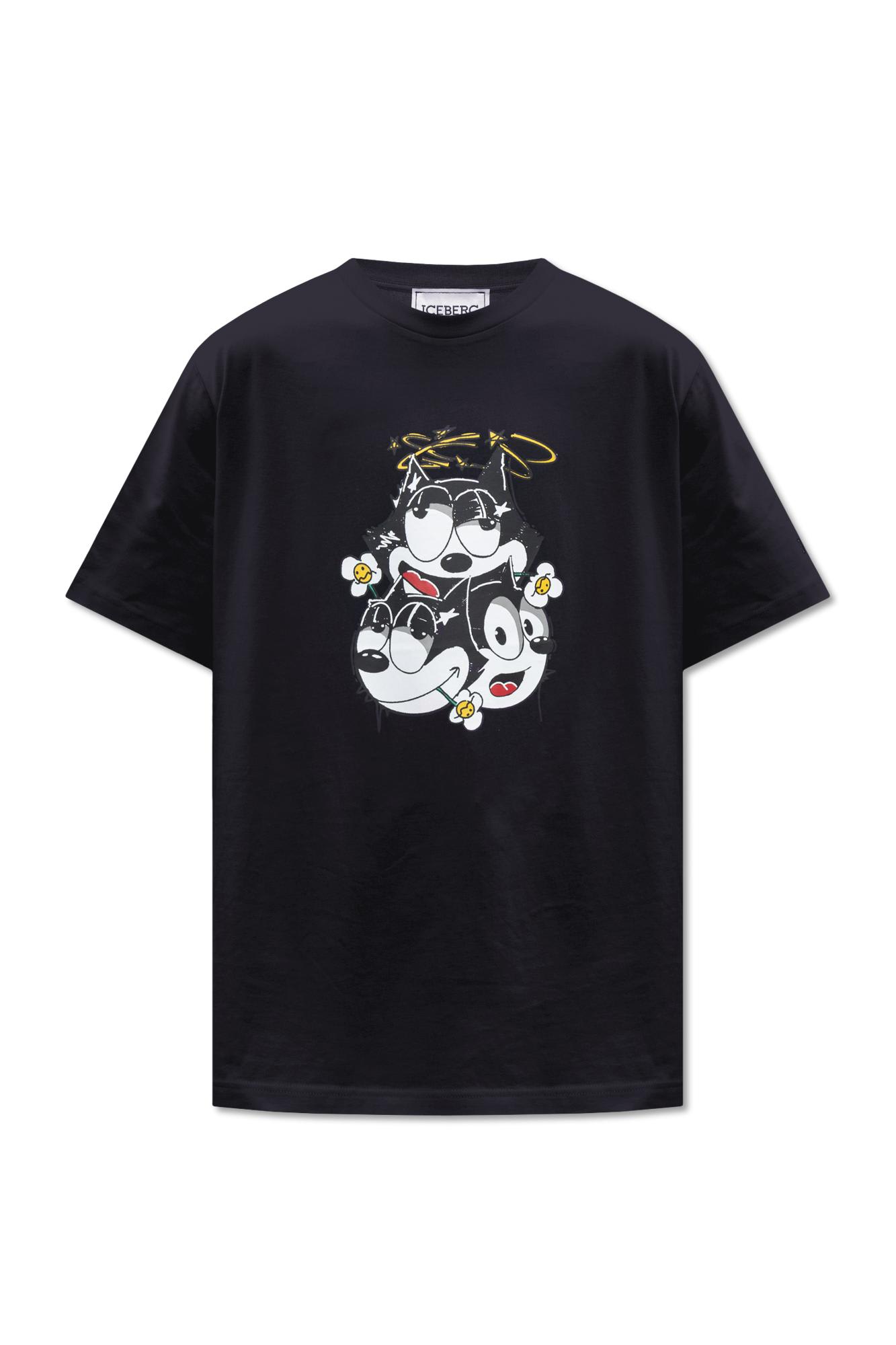トップス ICEBERG felix the cat Iceberg Vintage Sweater Felix the Cat Glimar Casual Comic