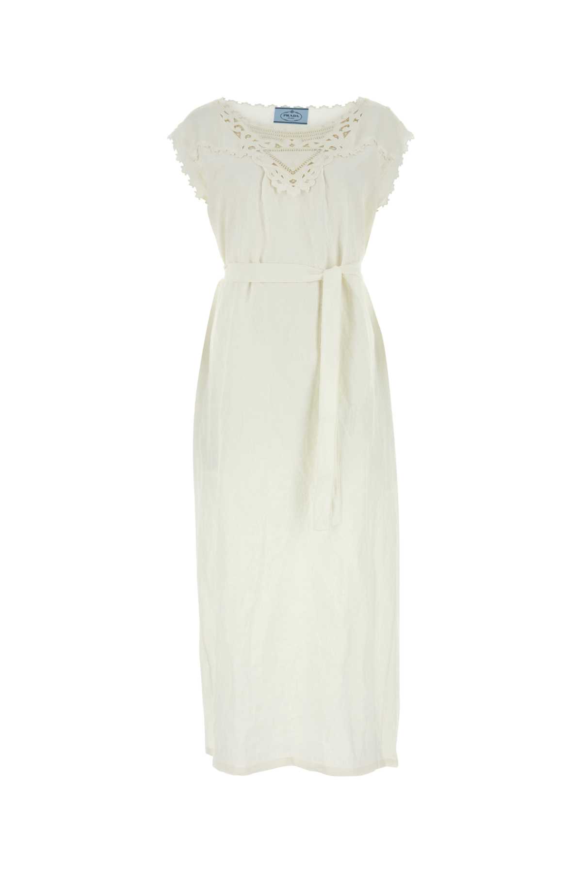 ivory linen dress