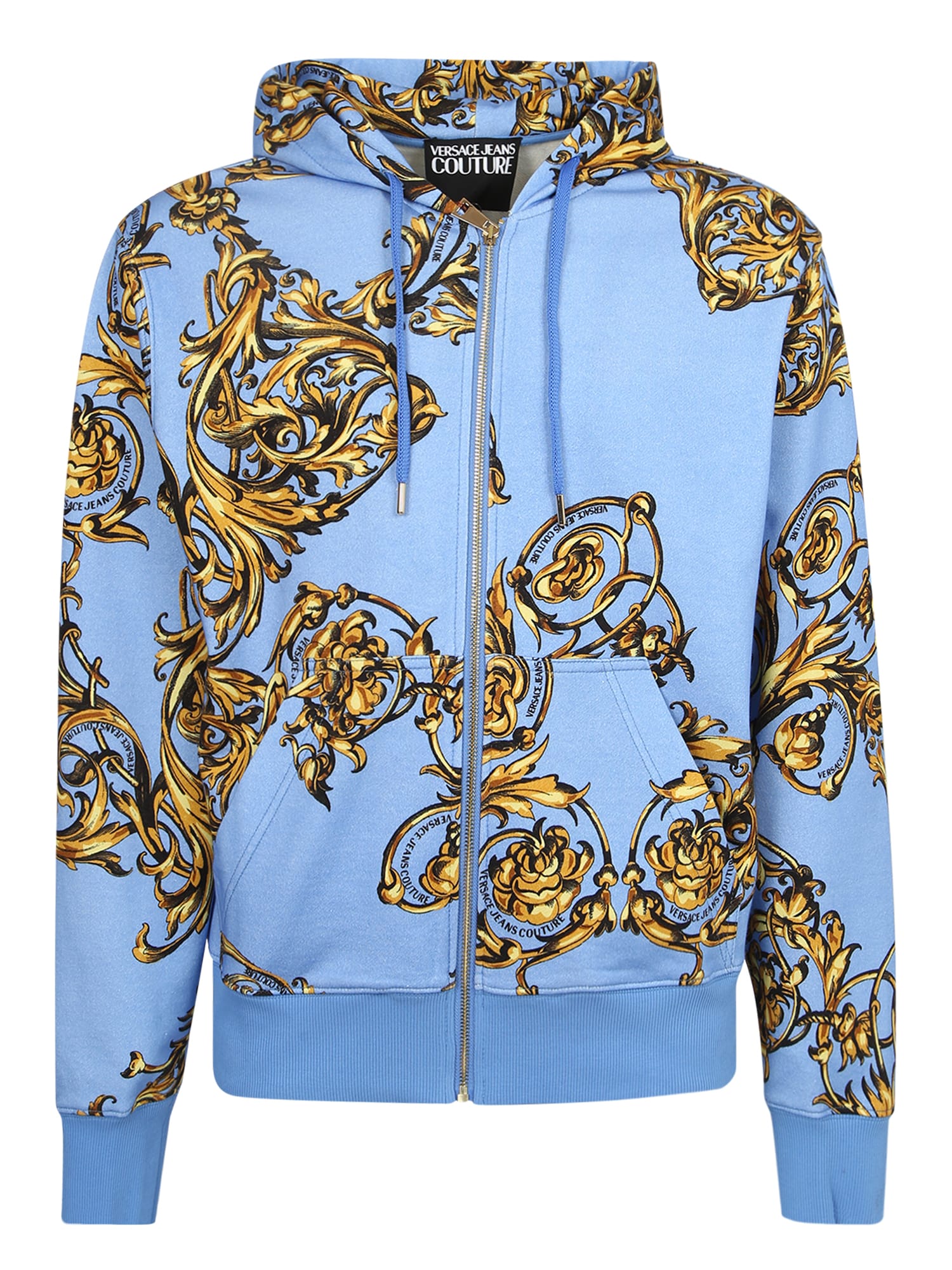 mens versace zip hoodie