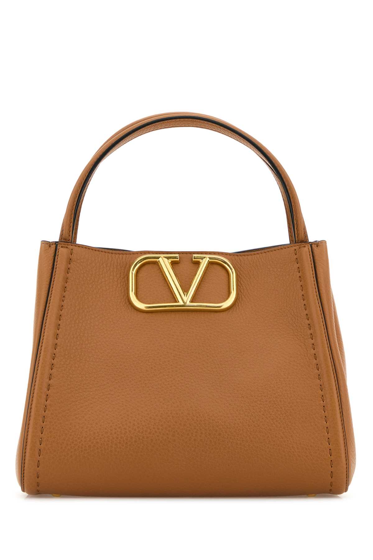 トートバッグ VALENTINO GARAVANI Camel Leather Medium Alltime Handbag Valentino Garavani Camel Leather Medium Alltime Handbag