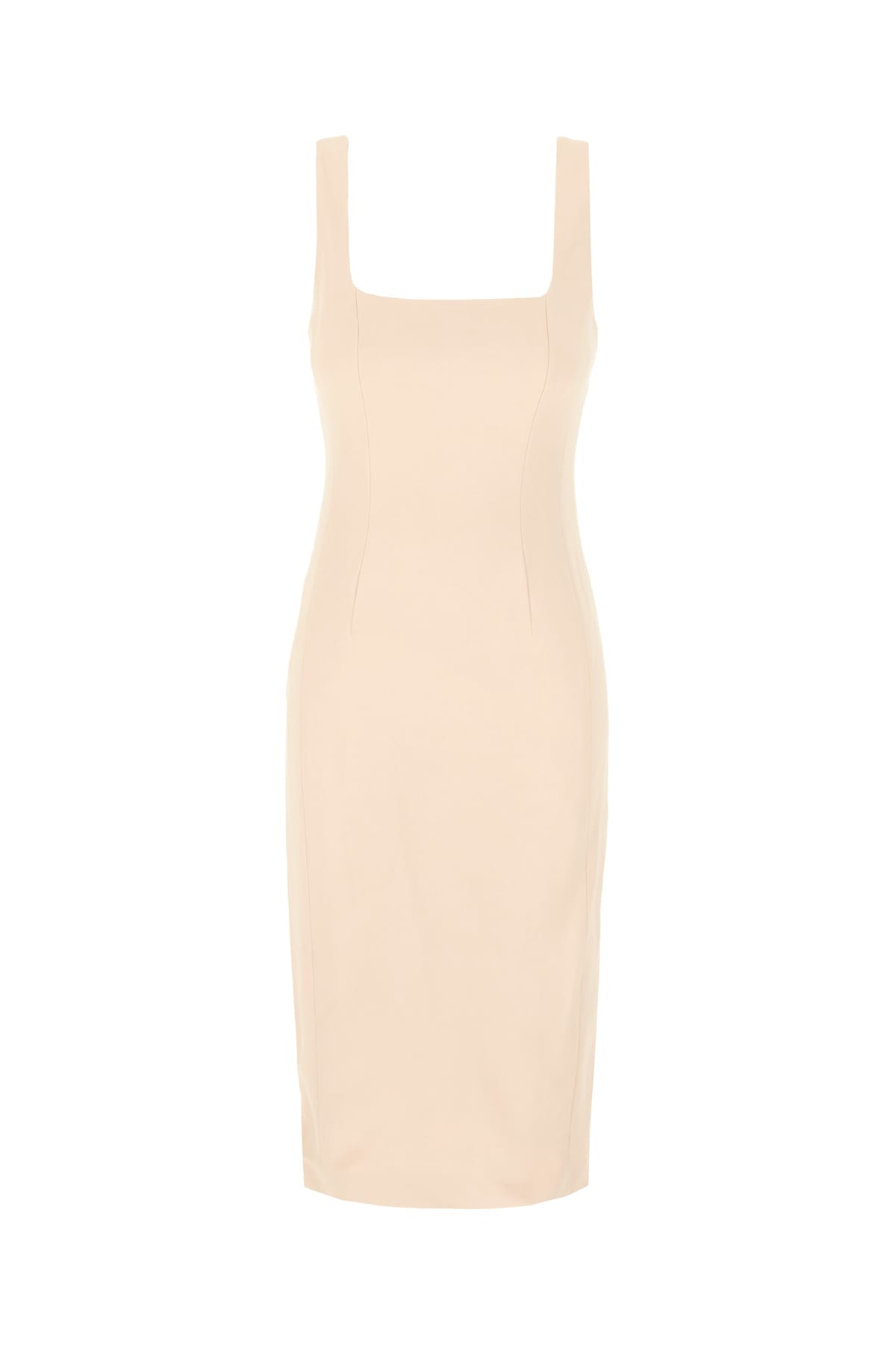 skin pink stretch viscose dress