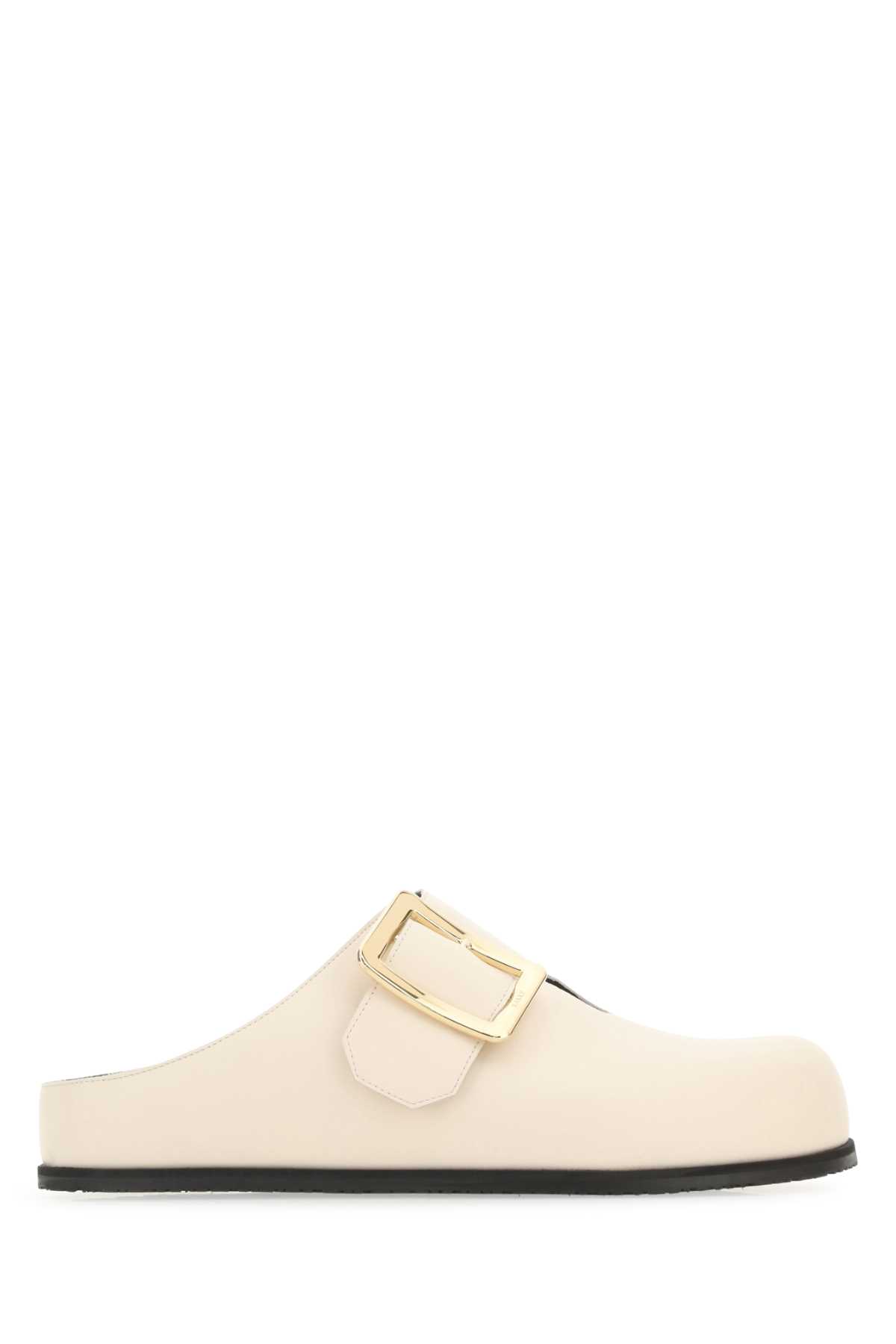 サンダル・ミュール BALLY Ivory leather Lulu slippers (LULUFLATWF001O U101) Bally Ivory Leather Lulu Slippers | italist