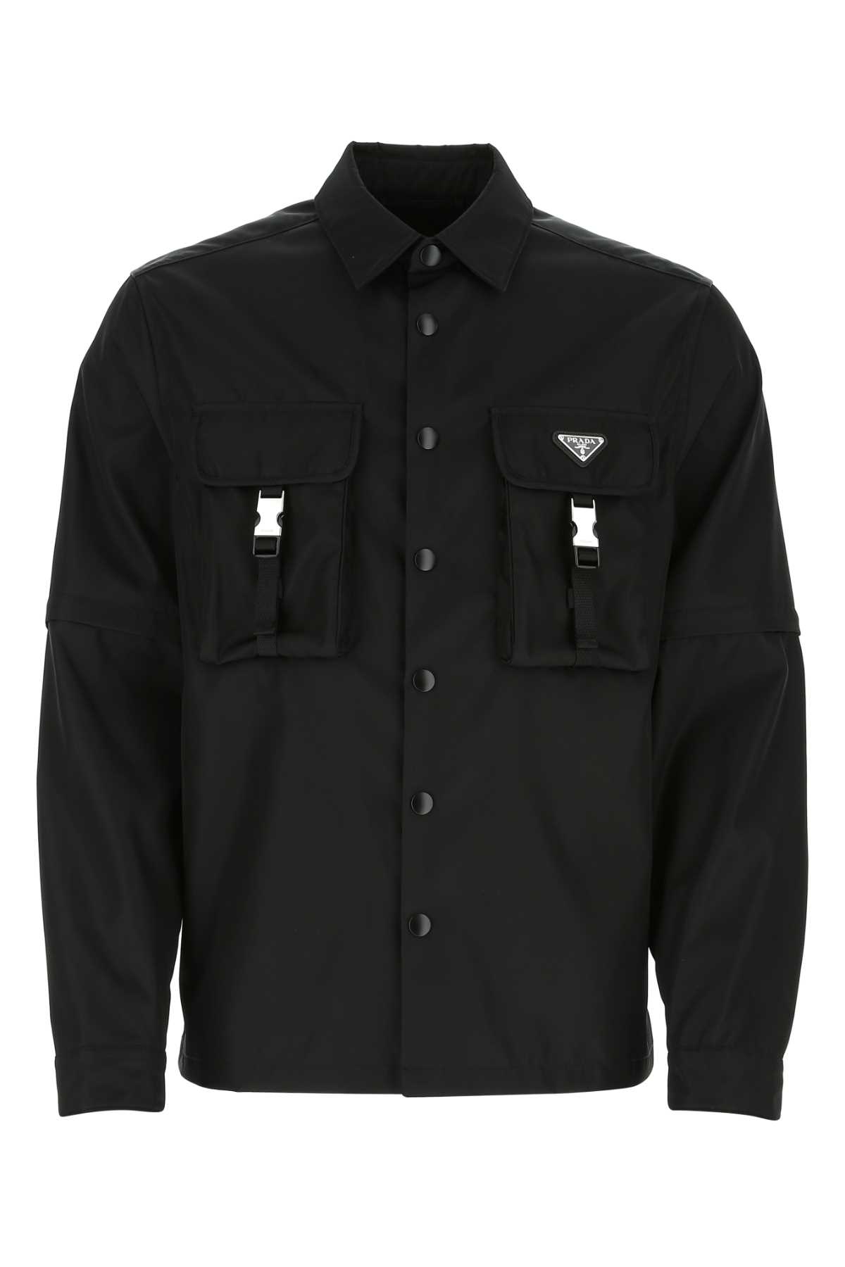 SS25【PRADA】プラダ ロゴシャツ Re-nylon shirt SC548S2121WQ8 プラダ PRADA PRADA シャツジャケット SC548 1WQ8 ReーNylon