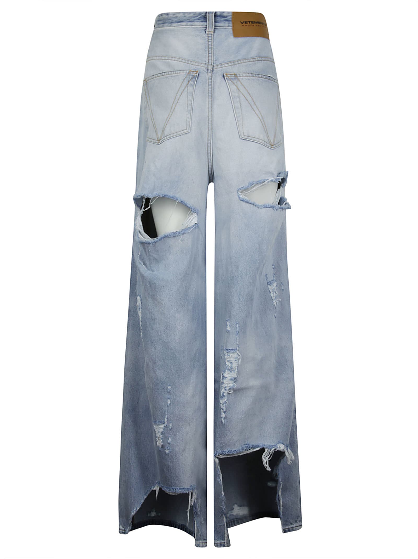 VETEMENTS Destroyed Baggy Jeans | italist