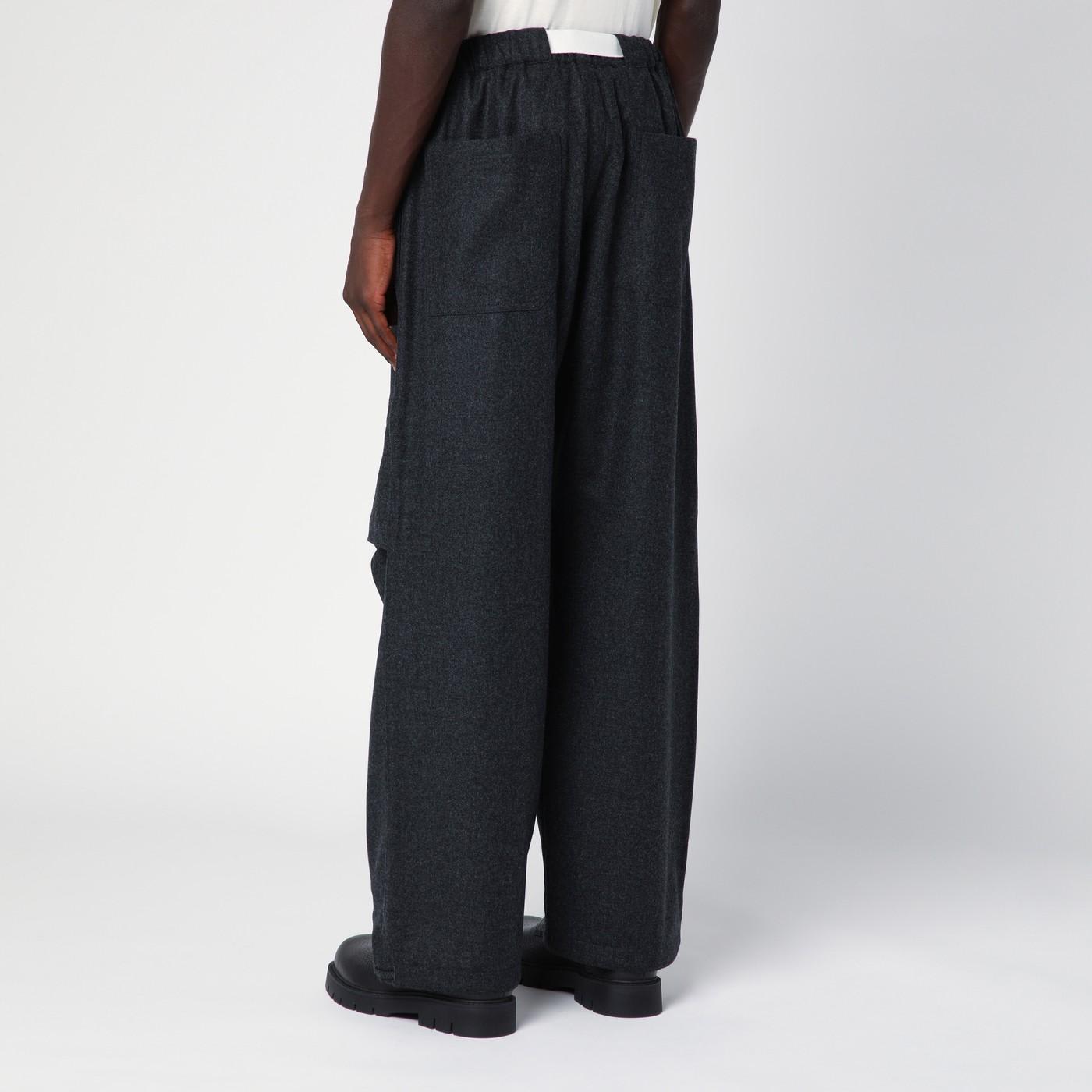 DARKPARK Dark Grey Track Pants In Wool | italist
