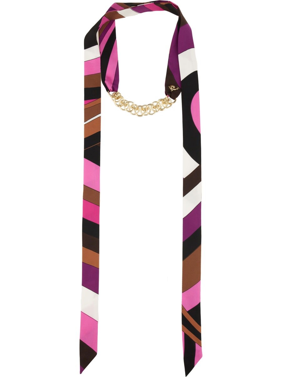 スカーフ PUCCI FW24 BANDEAU WITH CHAIN (4UAM15 4U929016) Pucci Bandeau With Chain | italist