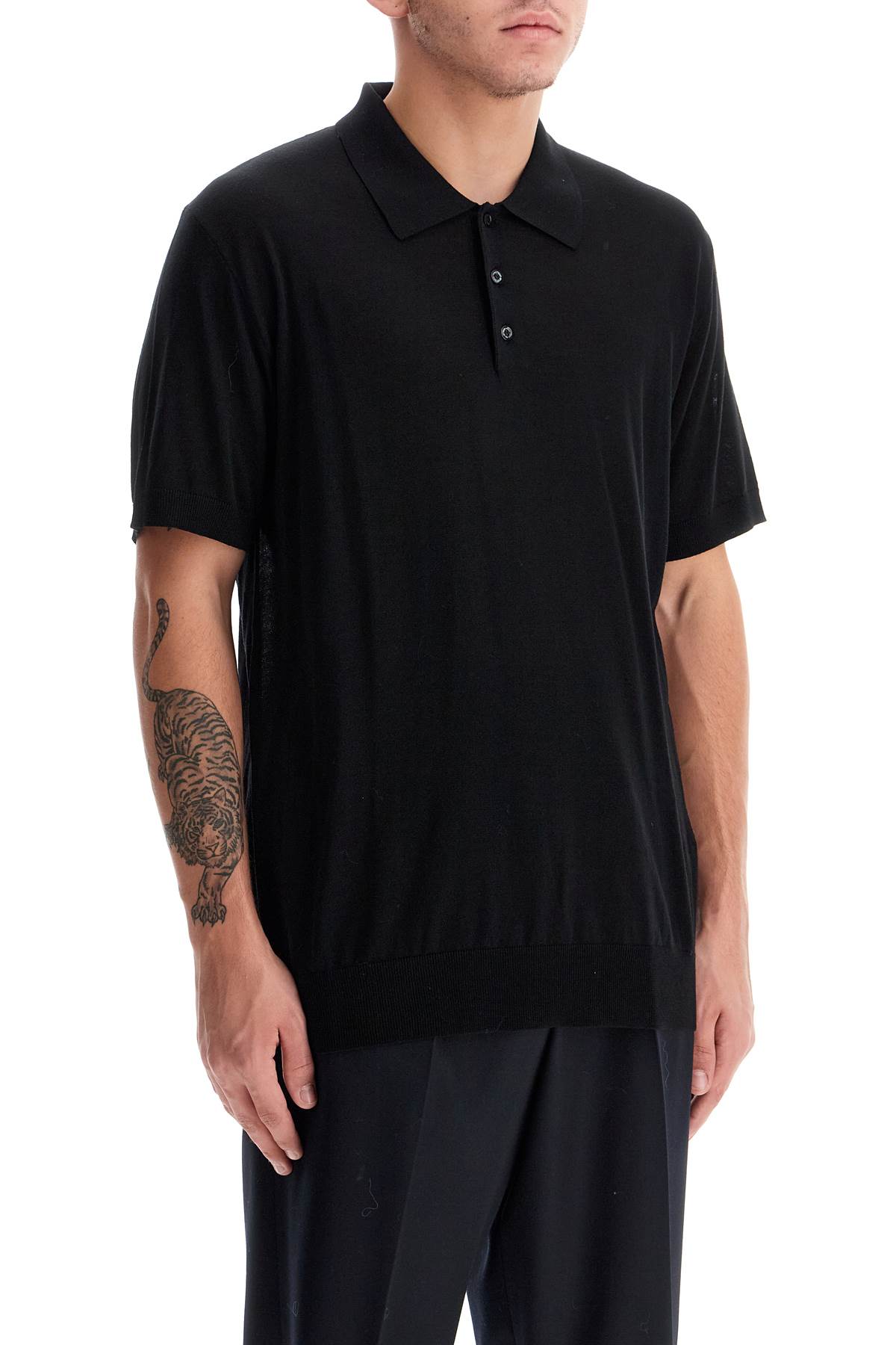 Golden Goose Short-sleeved Wool Polo Shirt | italist, ALWAYS