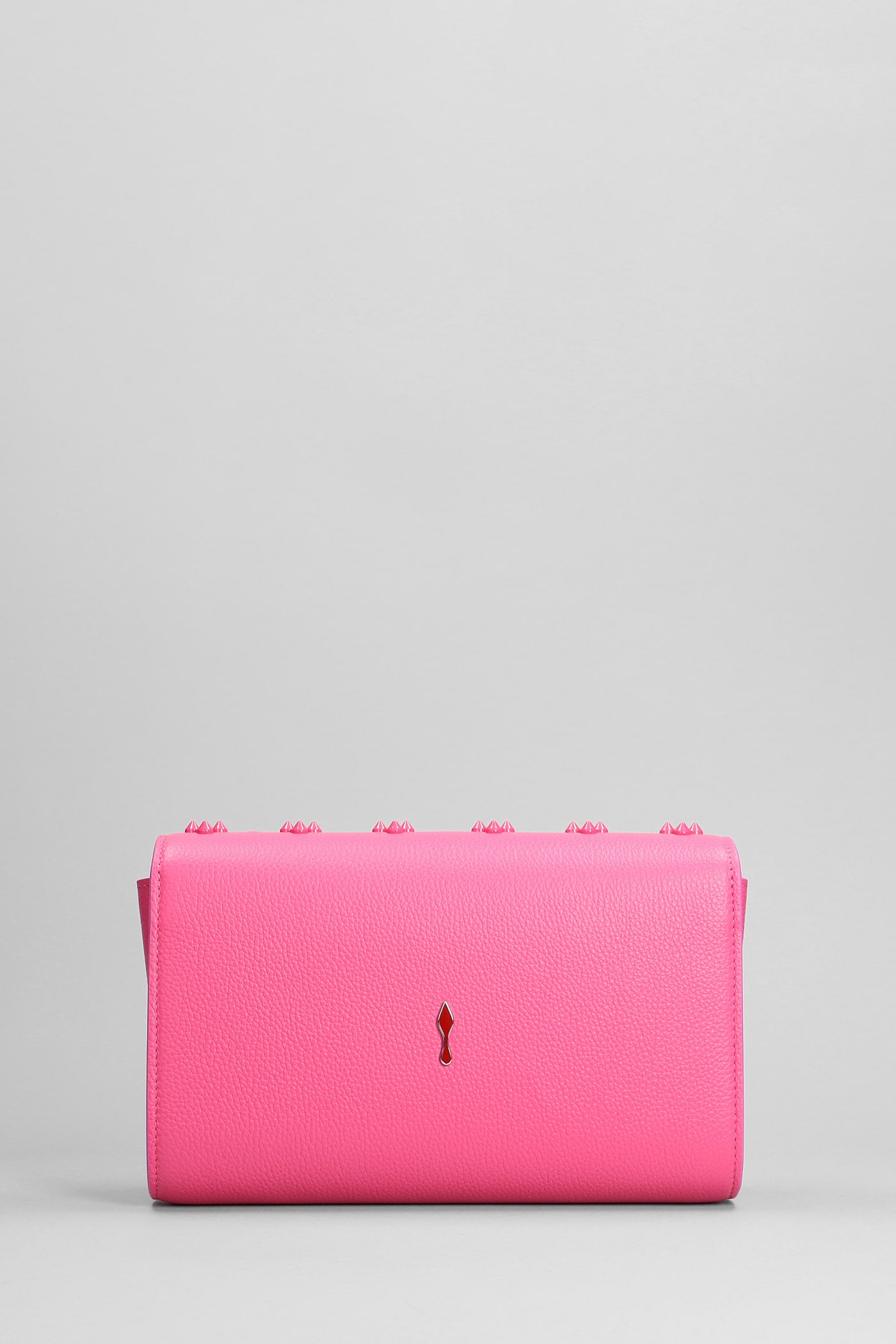 Christian Louboutin Paloma Clutch Shoulder Bag In Rose-pink