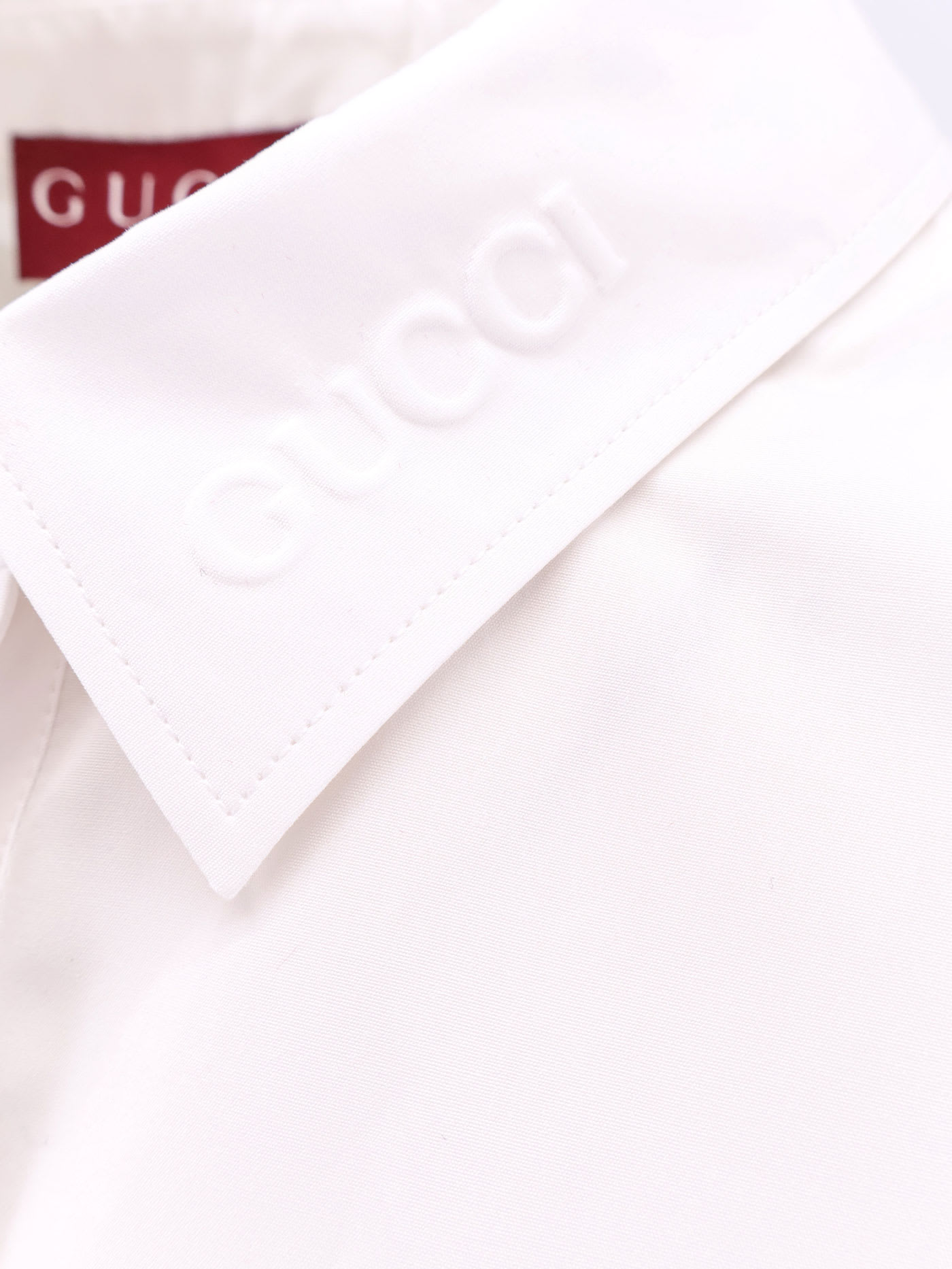 Gucci Cotton Shirt With Embossed Logo | italist