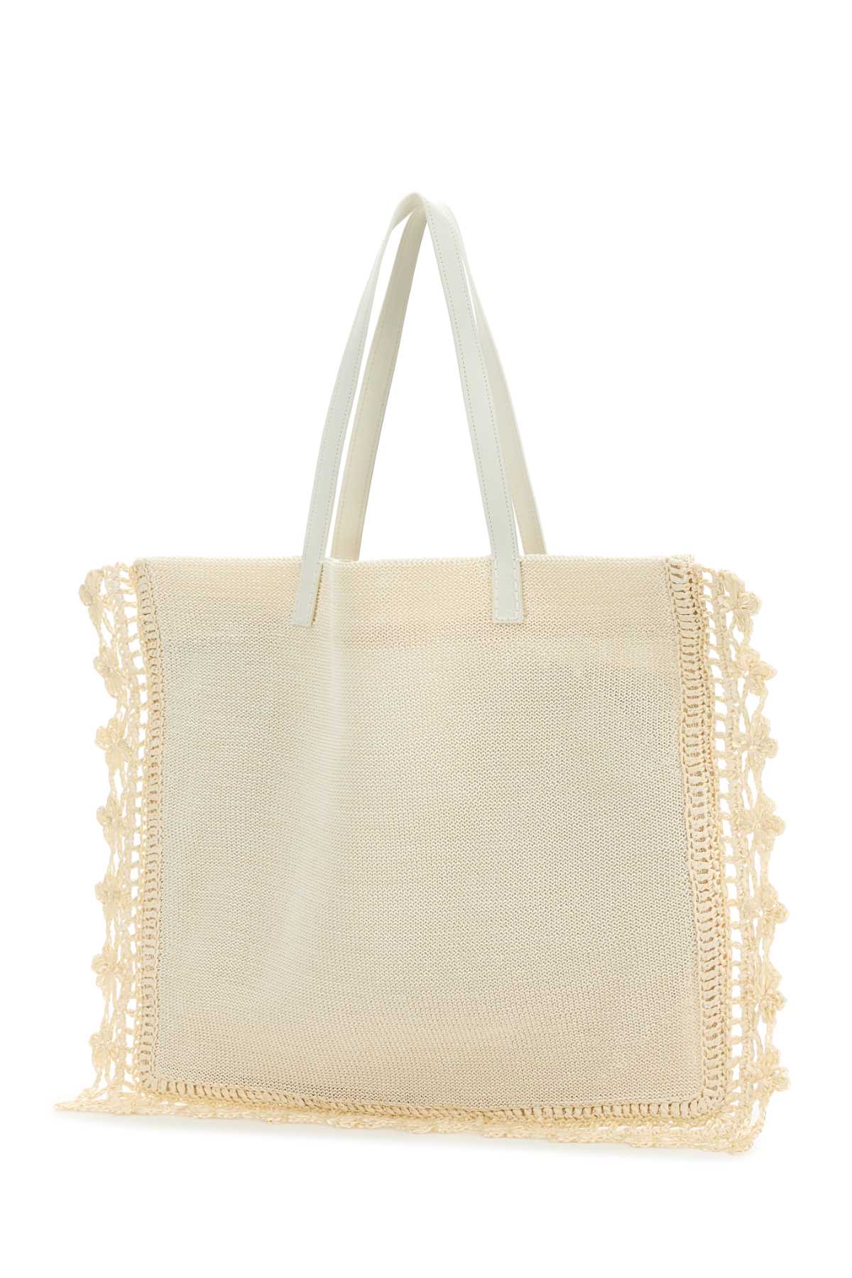 トートバッグ Jw Anderson Ivory Crochet Shopping Bag J.W. Anderson Ivory Crochet Shopping Bag | italist