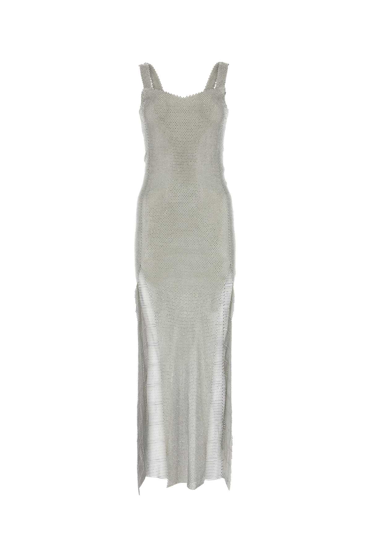 ワンピース SANTA BRANDS FW23 Silver chain l long dress (SBFWSS S) Santa Brands Silver Chain Metal Long Dress | italist, ALWAYS