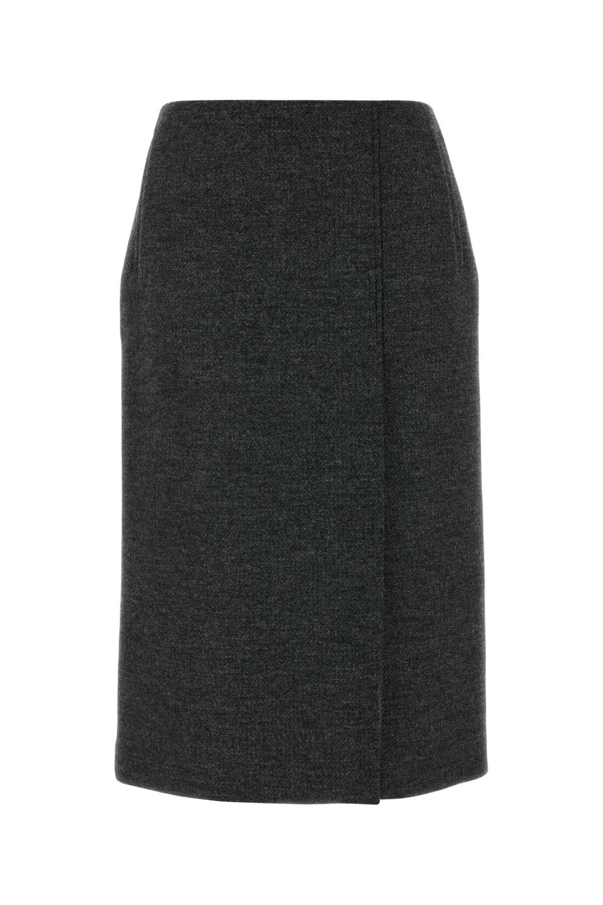 スカート PRADA CHARCOAL WOOL SKIRT Prada Charcoal Wool Skirt | italist