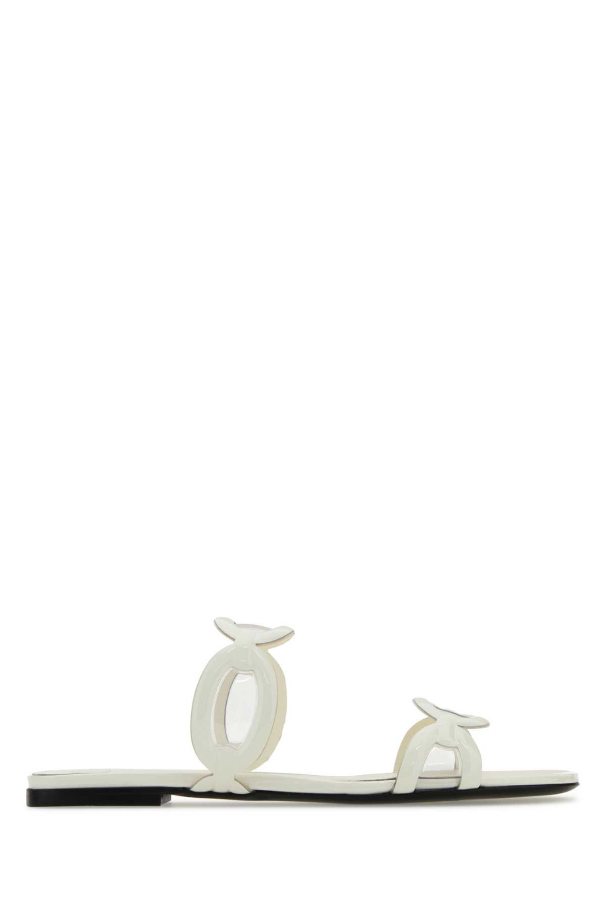サンダル・ミュール Valentino Garavani Ivory Pvc Chain 1967 slippers Ivory Pvc Valentino Garavani Chain 1967 Slippers | italist