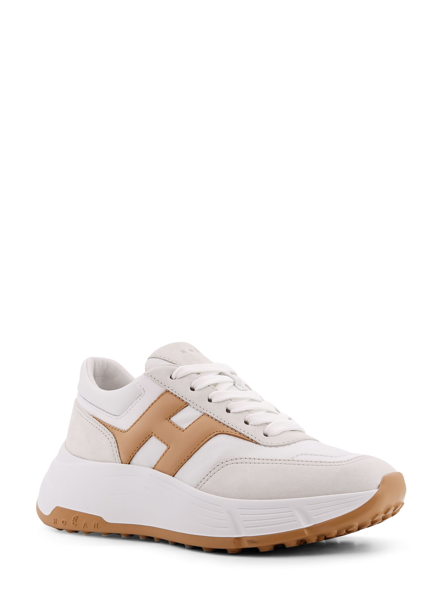 スニーカー HOGAN SS25 Hi-Fi trainers with side H (HXW6690FK70U4F 0ZBJ) Sneakers Hogan Hi-Fi BEIGE, PINK for Woman