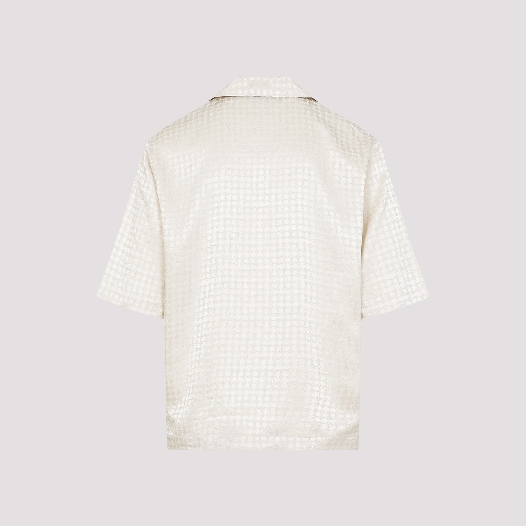 Tシャツ・カットソー AMIRI MA QUAD JACQUARD CAMP SHIRT (AMSTCA1070 ALABASTER) AMIRI Quad Jacquard Camp Shirt | italist