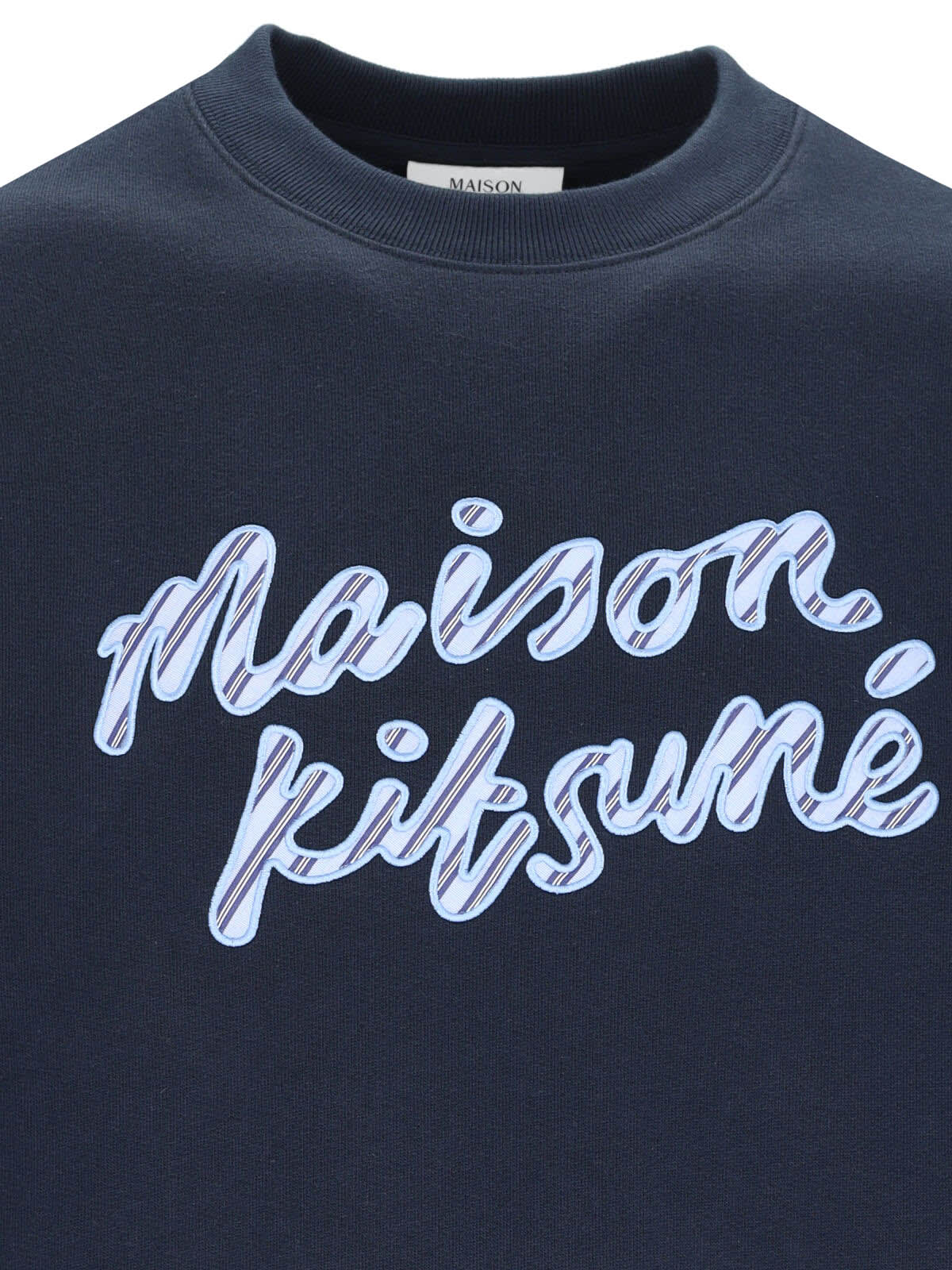 Maison Kitsuné 'handwriting' Crew Neck Sweatshirt | italist