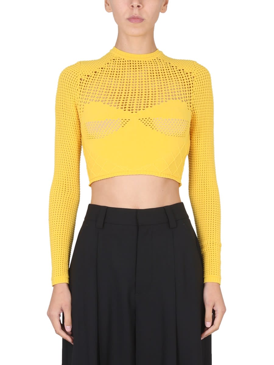 Tシャツ・カットソー AMBUSH FW22 CROP SHIRT (BWHE019_F22KNI0011800) AMBUSH Crop Shirt | italist