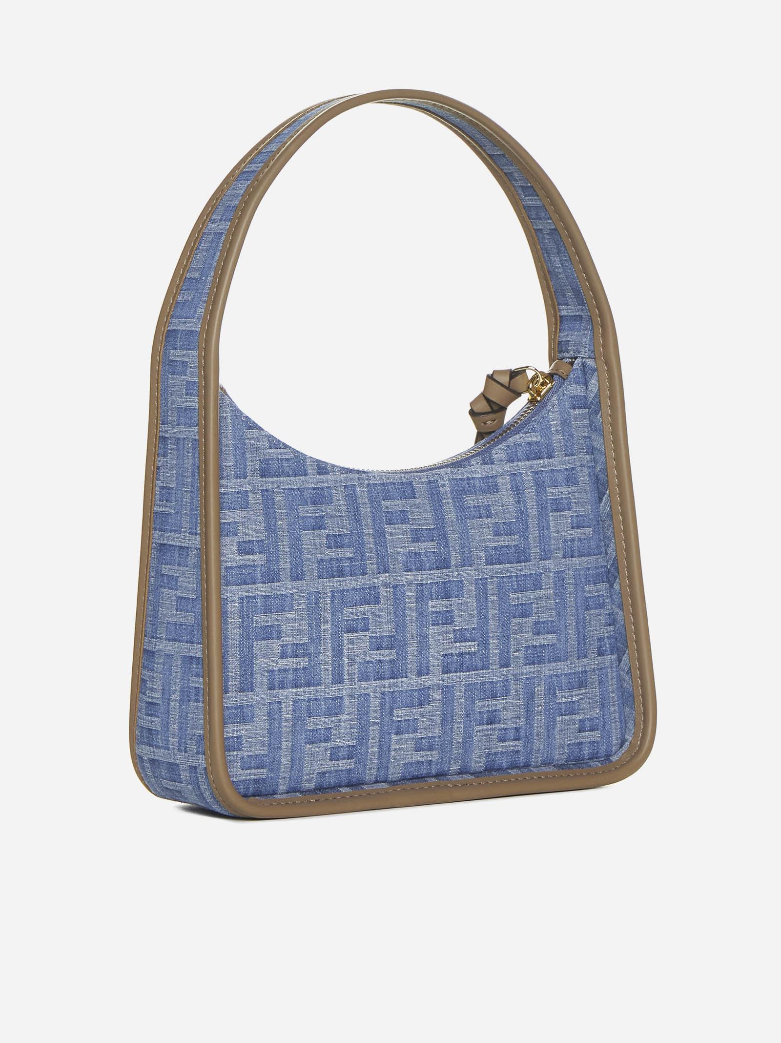 ★emis★DENIM MINI BAG★ DENIM SMALL BAG-LIGHT BLUE DENIM - EMIS
