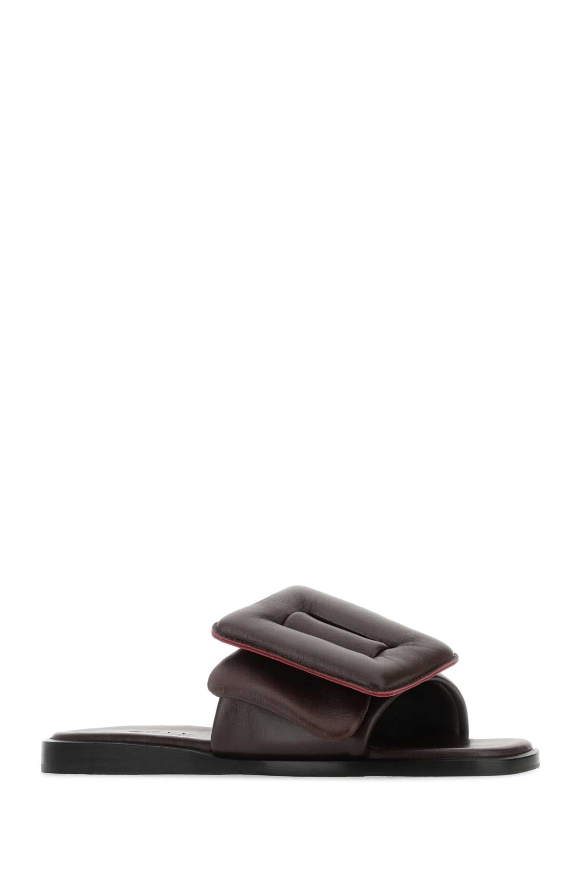 サンダル・ミュール BOYY Chocolate leather Puffy slippers (PUFFYSANDAL CAROB) Puffy Sandal – BOYY