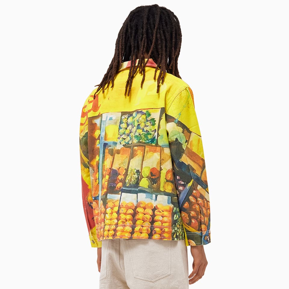 KidSuper Men's La Casa Printed Denim Jacket