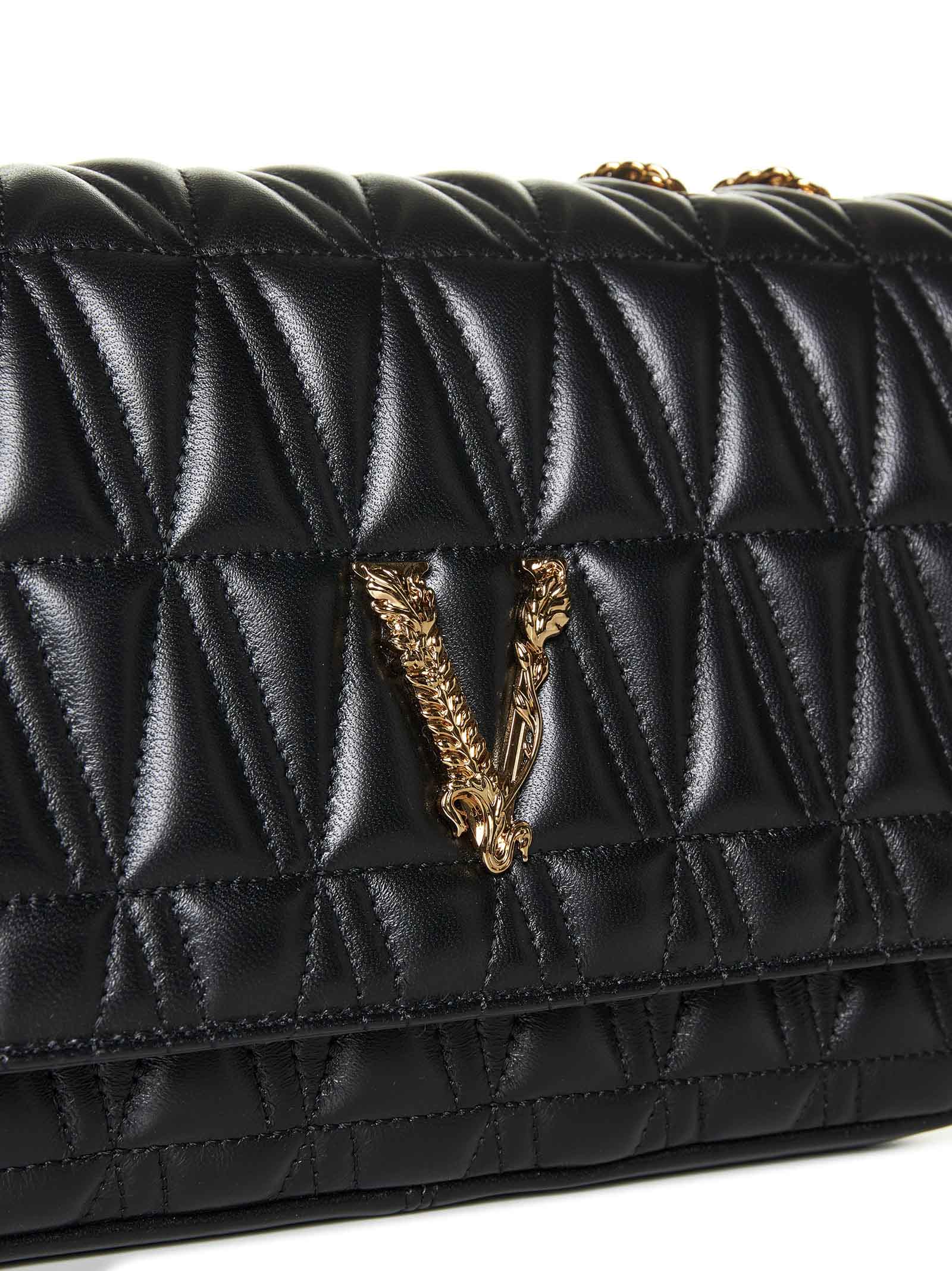 Versace Virtus - Shoulder bag for Woman - Black - DBFH822D2NTRT-DNMOV