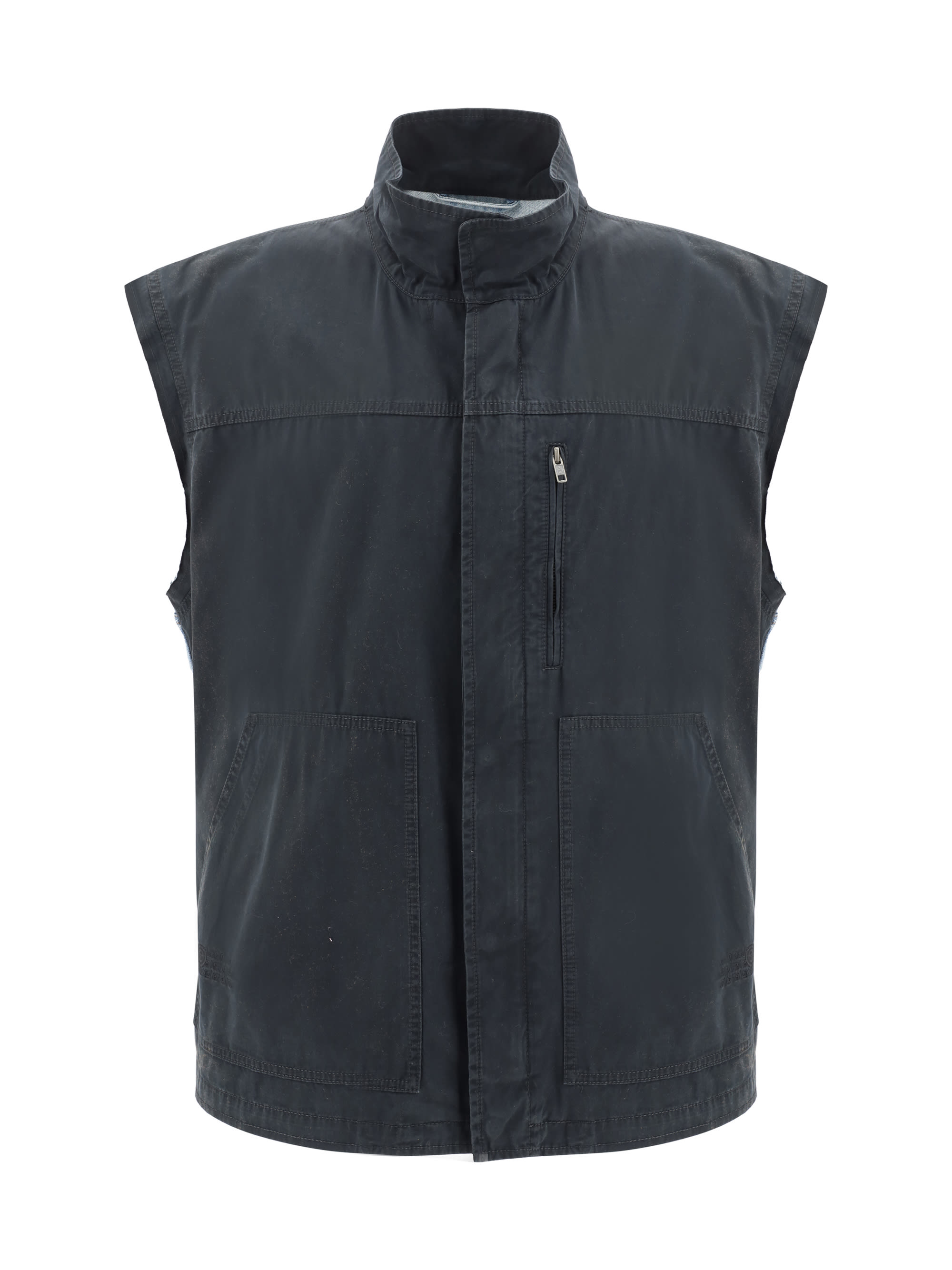 MM6 Maison Margiela Double Woven Vest | italist