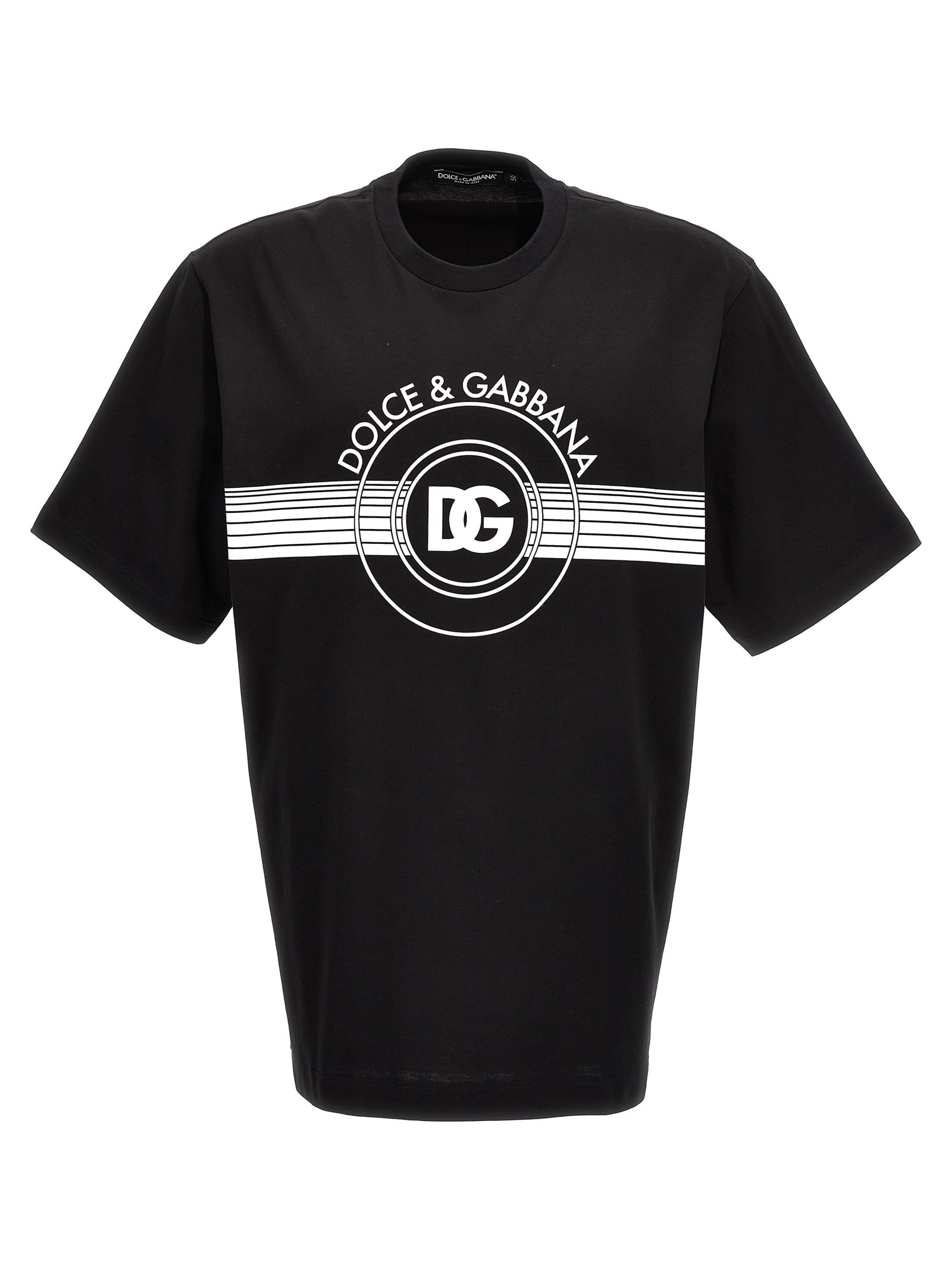 Dolce & Gabbana Logo-Print Short-Sleeve T-Shirt