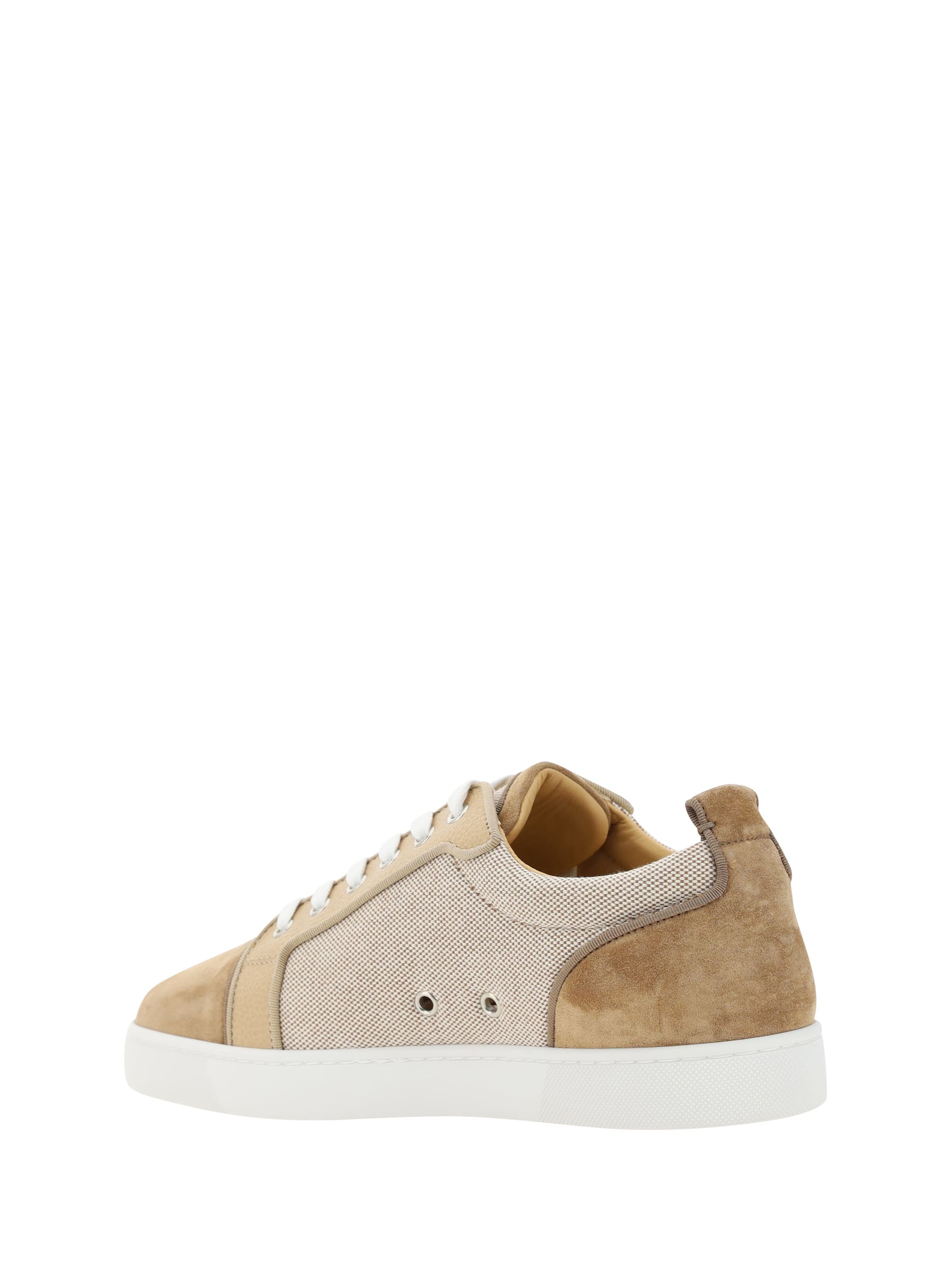 CHRISTIAN LOUBOUTIN: Louis Junior Orlato sneakers in suede - Beige