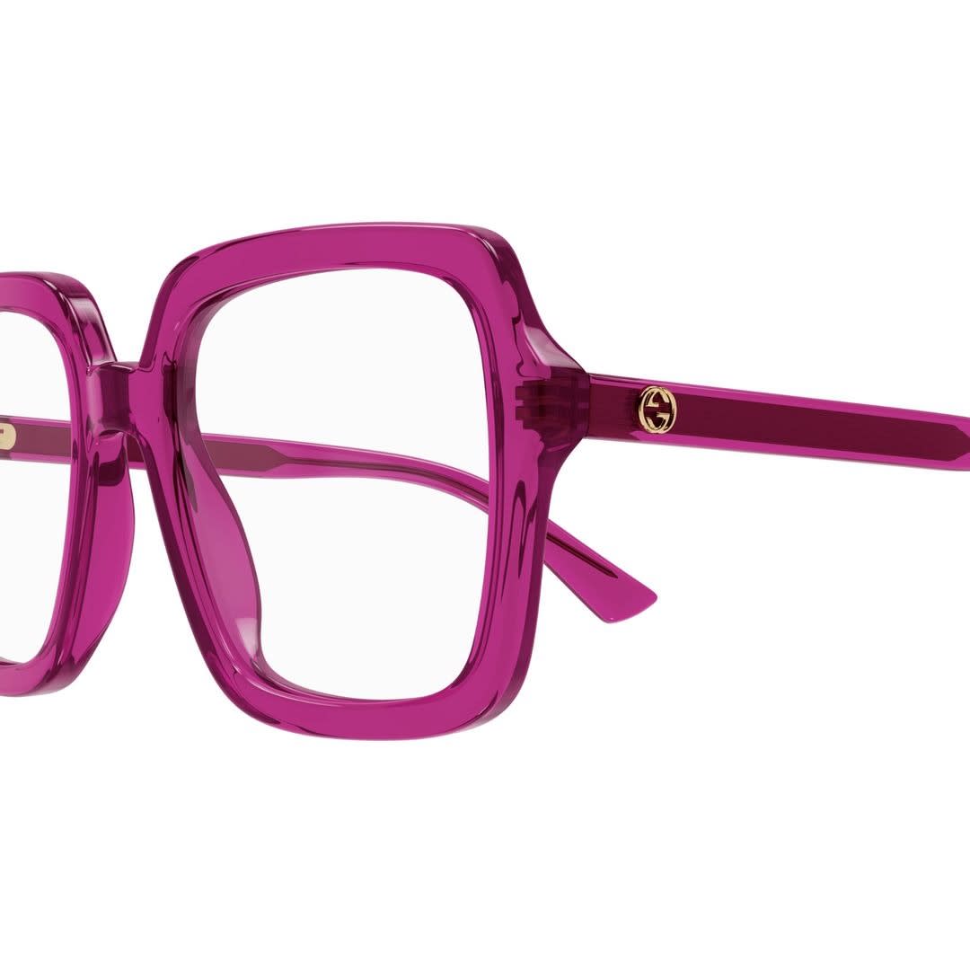 メガネ GUCCI Gucci - GG1318O - 003 pink pink transparent Gucci Eyewear Gg1318o-003 Pink-pink-transparent | italist