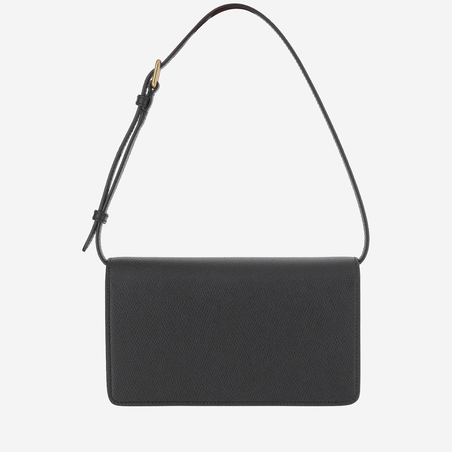 Valentino Garavani Black Leather Vlogo Signature Clutch