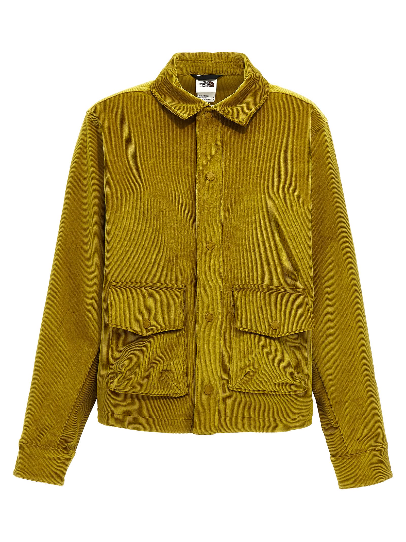 The North Face Heritage Utility Cord Shirt Jacket in Yellow for